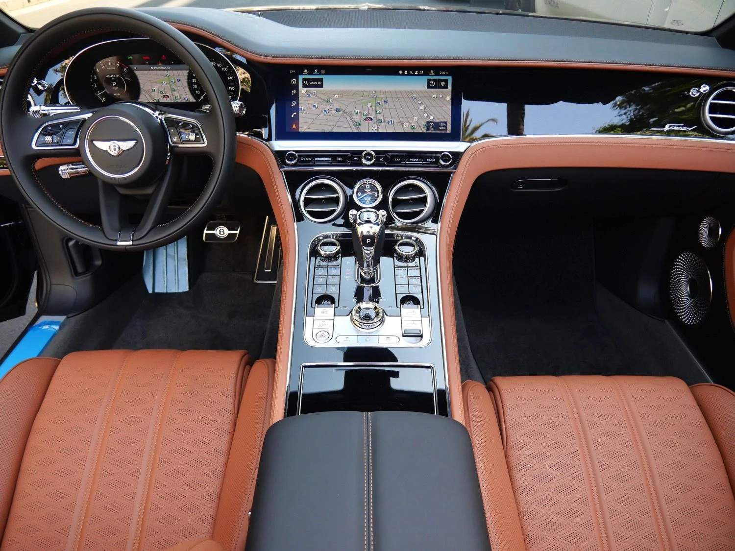 2026 Bentley Continental GTC Speed interior, dashboard, Saddle