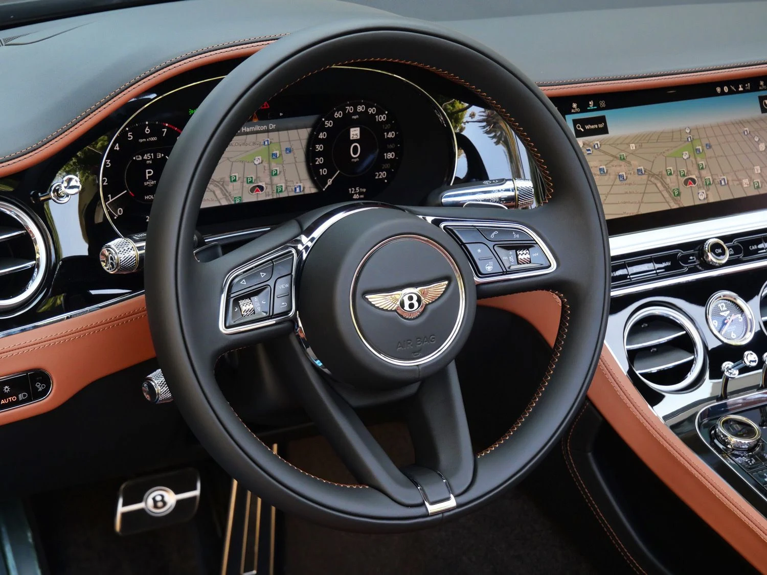 2026 Bentley Continental GTC Speed interior, Saddle