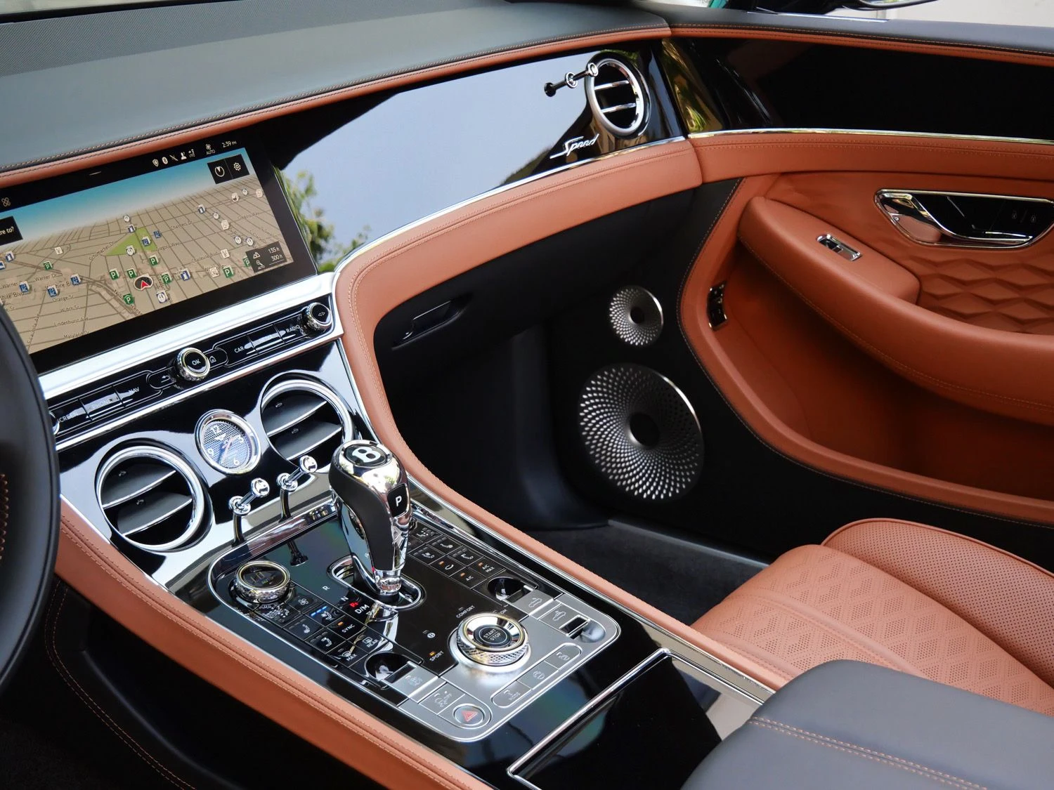2026 Bentley Continental GTC Speed interior, dashboard, Saddle