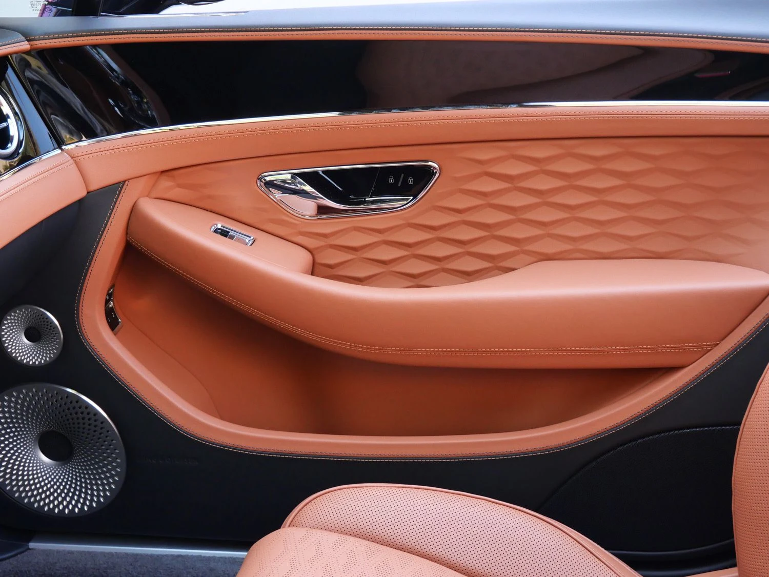 2026 Bentley Continental GTC Speed interior, door panel, Saddle