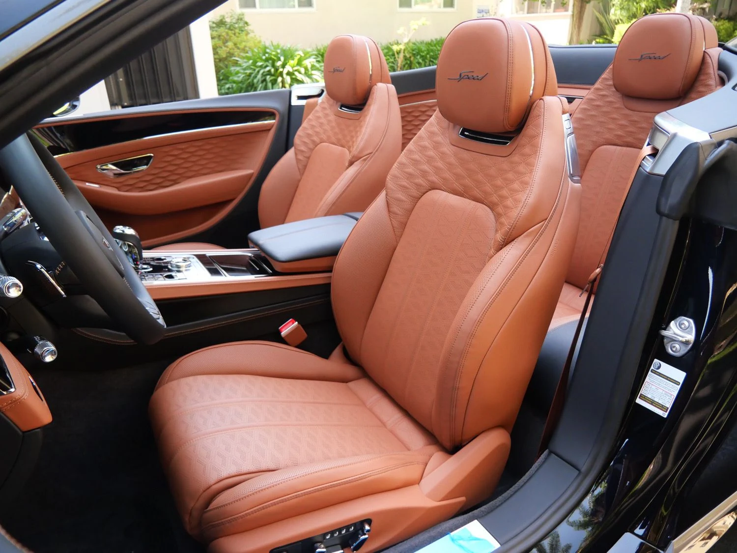 2026 Bentley Continental GTC Speed interior, seats, Saddle