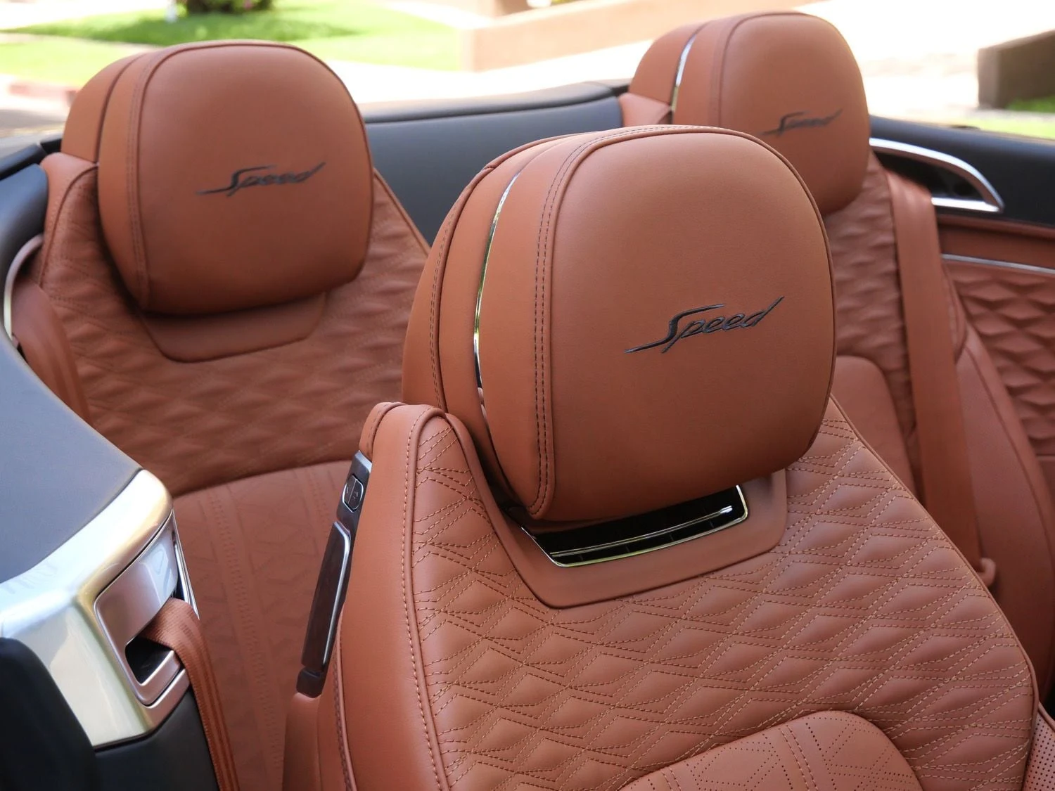 2026 Bentley Continental GTC Speed interior, seats, Saddle