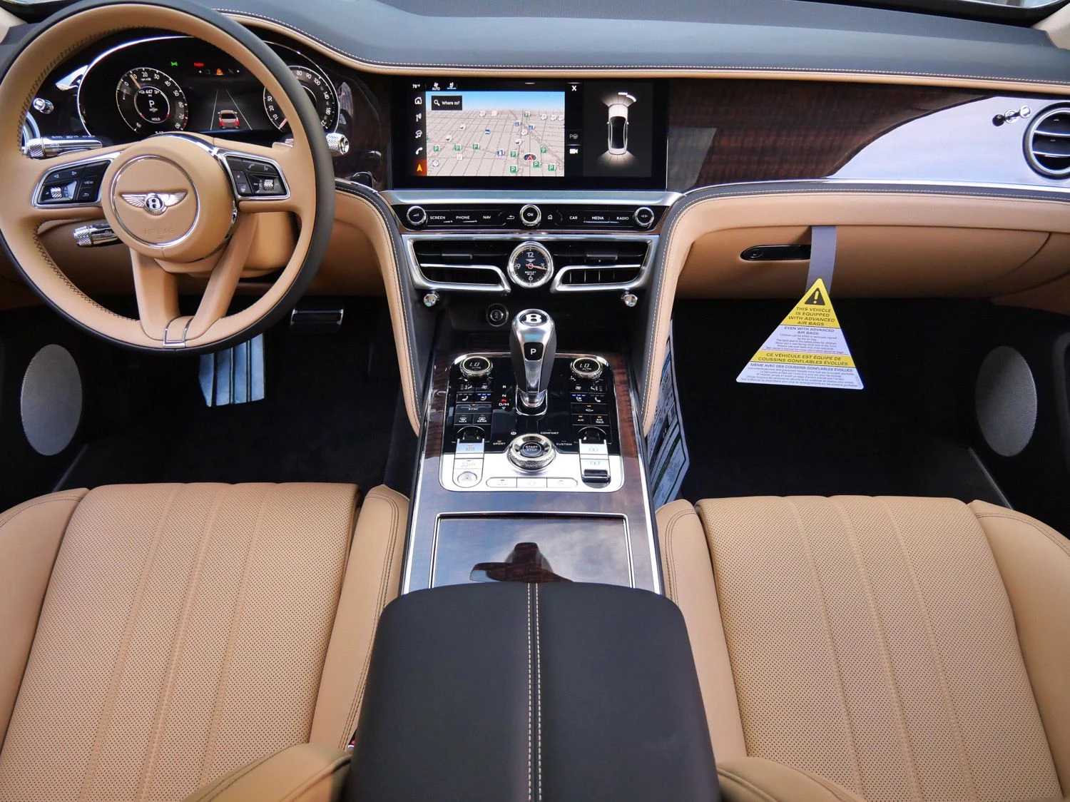 2026 Bentley Flying Spur interior, dashboard, Camel