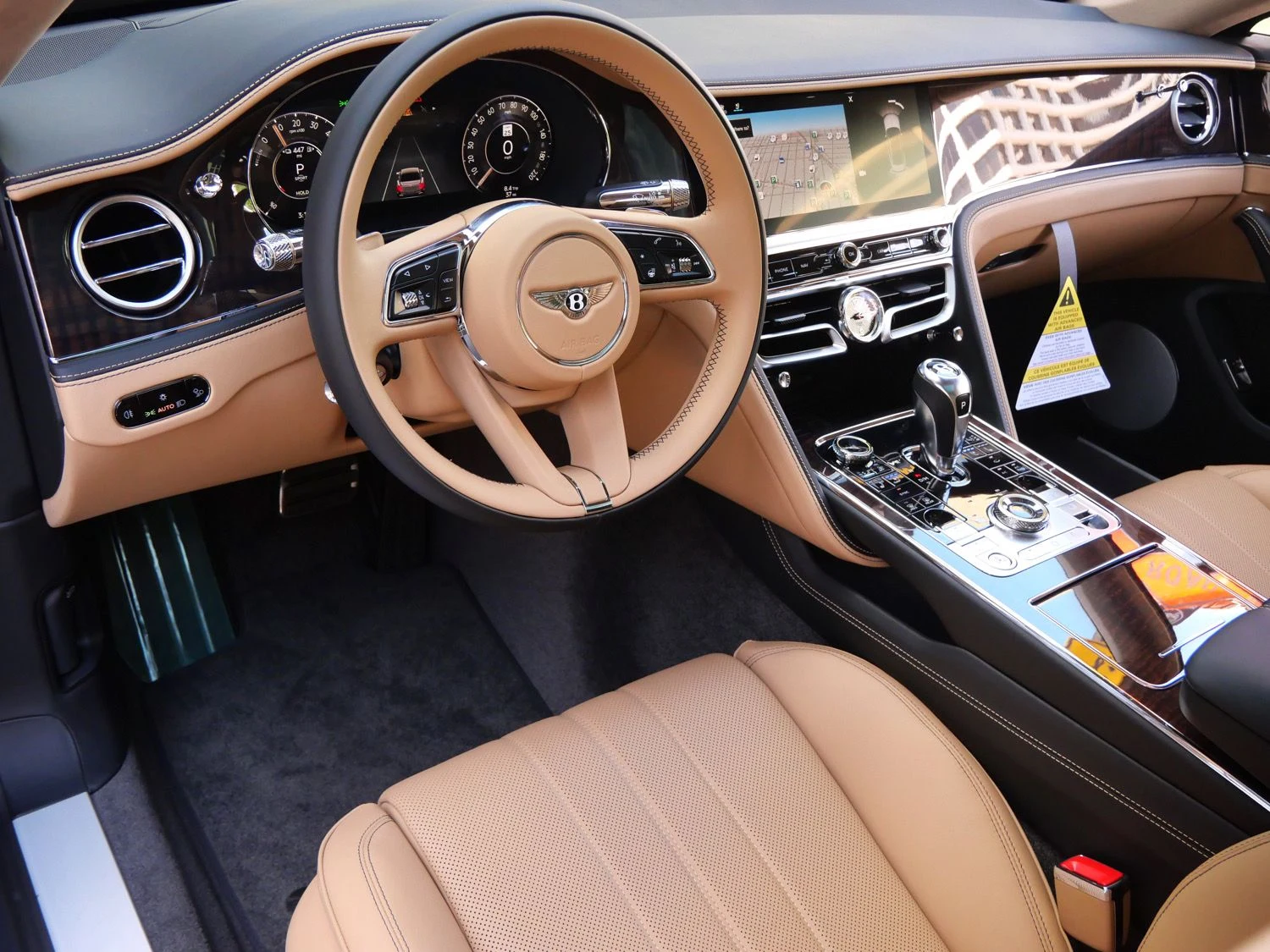 2026 Bentley Flying Spur interior, dashboard, Camel