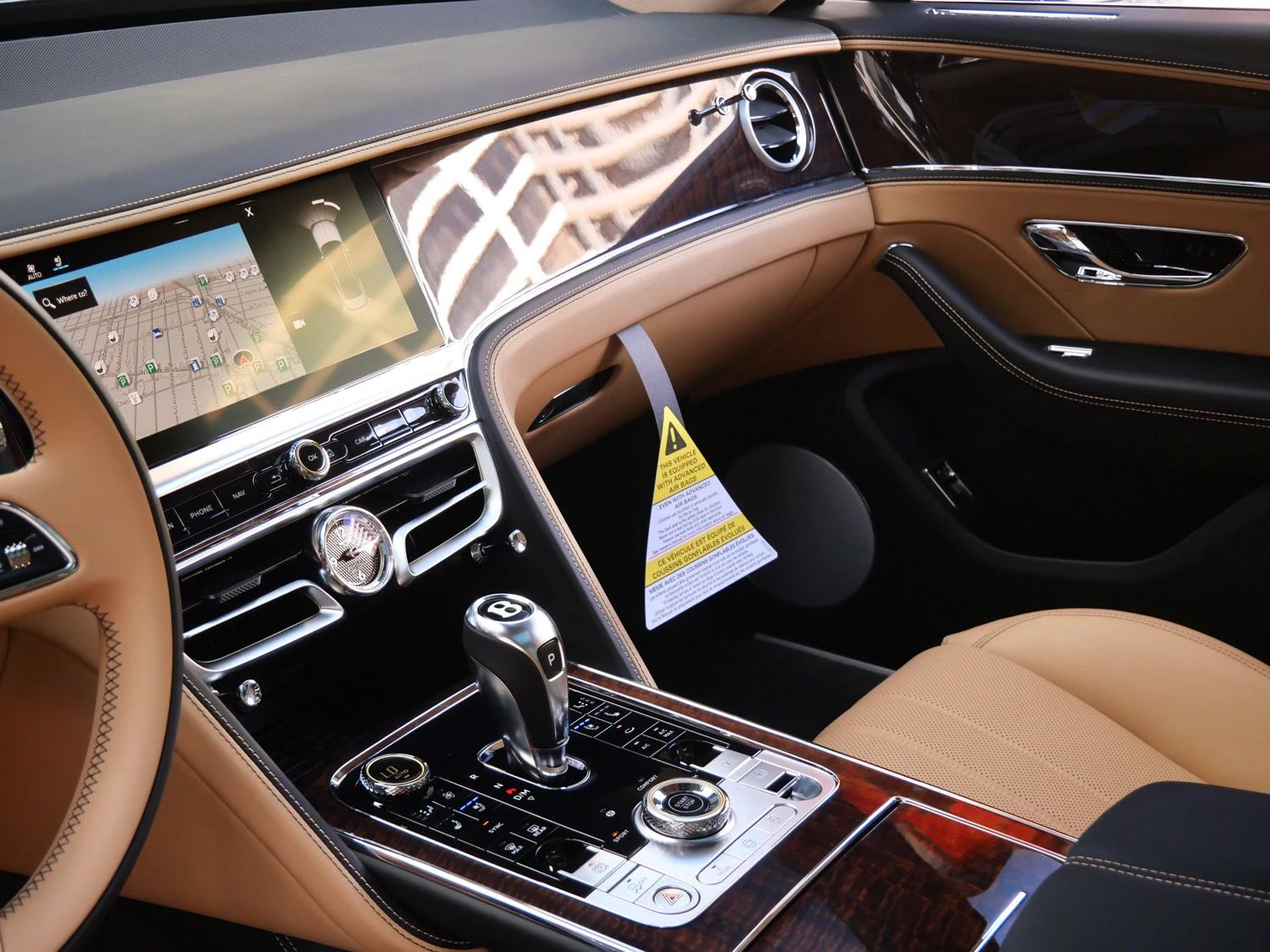 2026 Bentley Flying Spur interior, dashboard, Camel