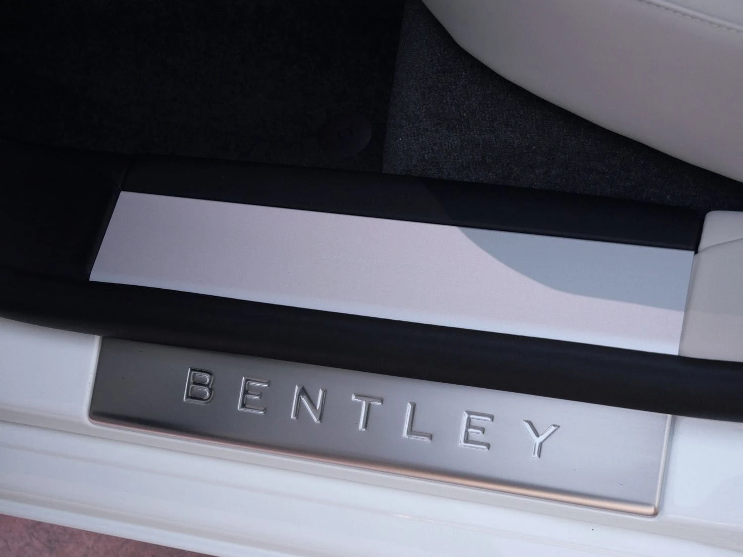 2026 Bentley Flying Spur interior, door sill, Portland