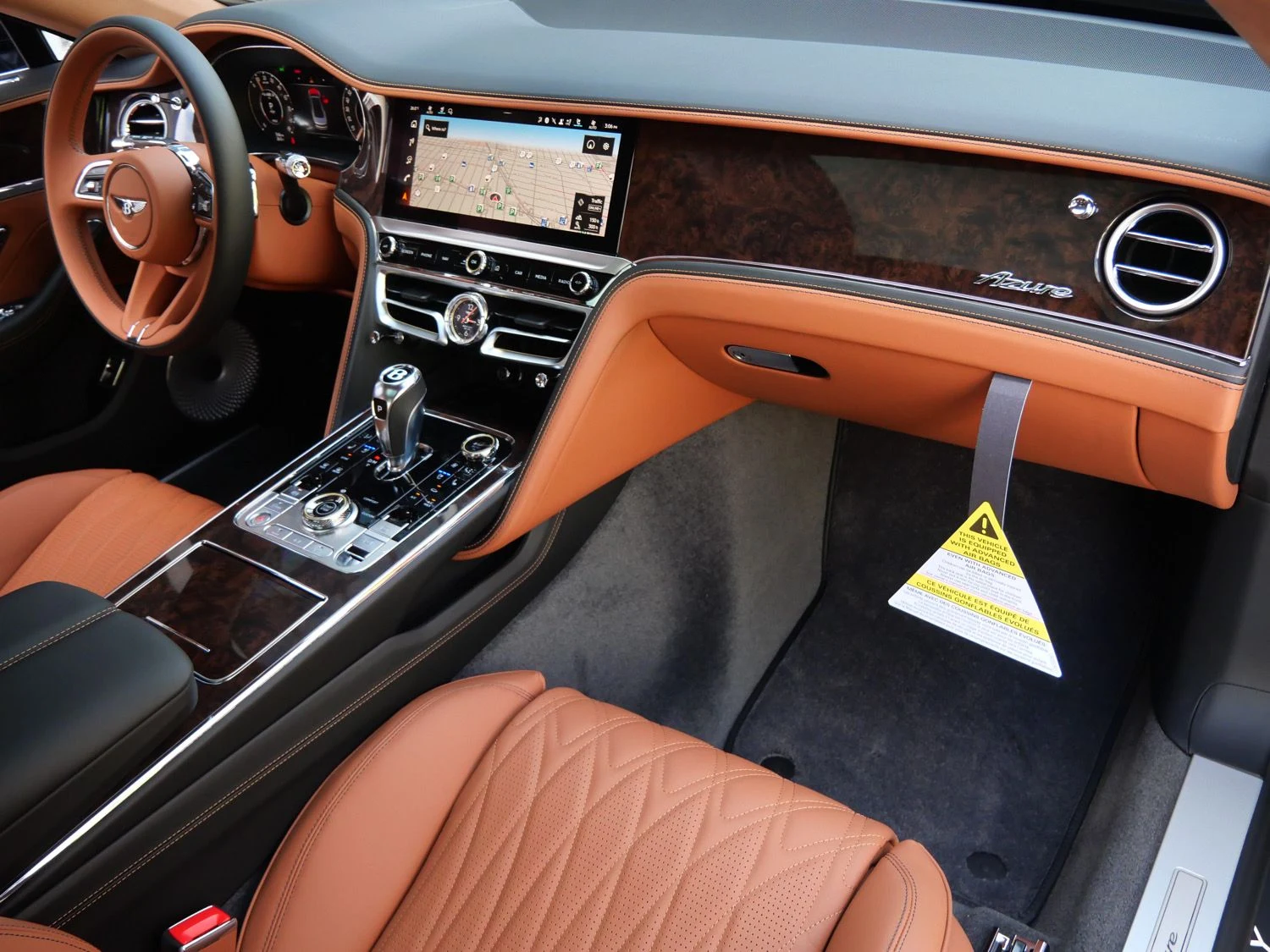 2026 Bentley Flying Spur Azure interior, Saddle