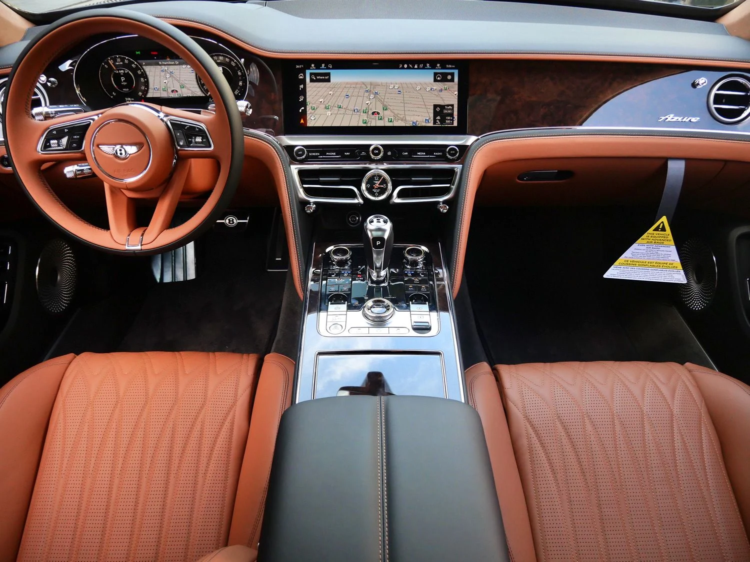 2026 Bentley Flying Spur Azure interior, dashboard, Saddle