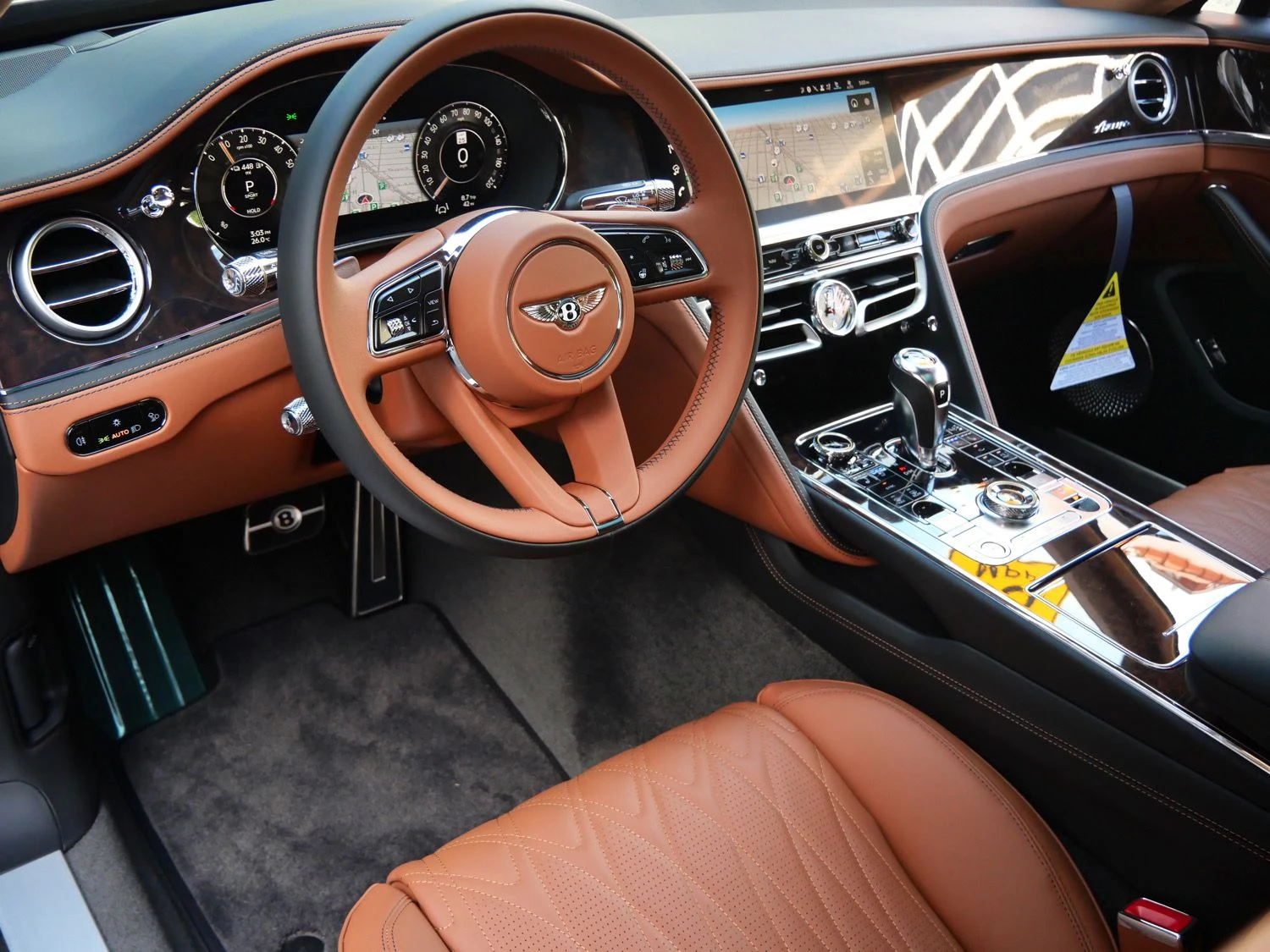 2026 Bentley Flying Spur Azure interior, dashboard, Saddle