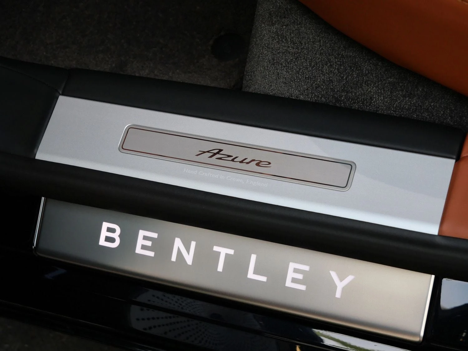 2026 Bentley Flying Spur Azure interior, door sill, Saddle