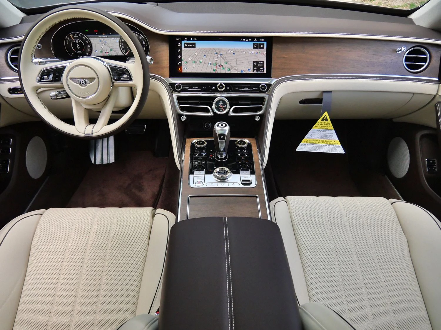 2026 Bentley Flying Spur interior, Linen