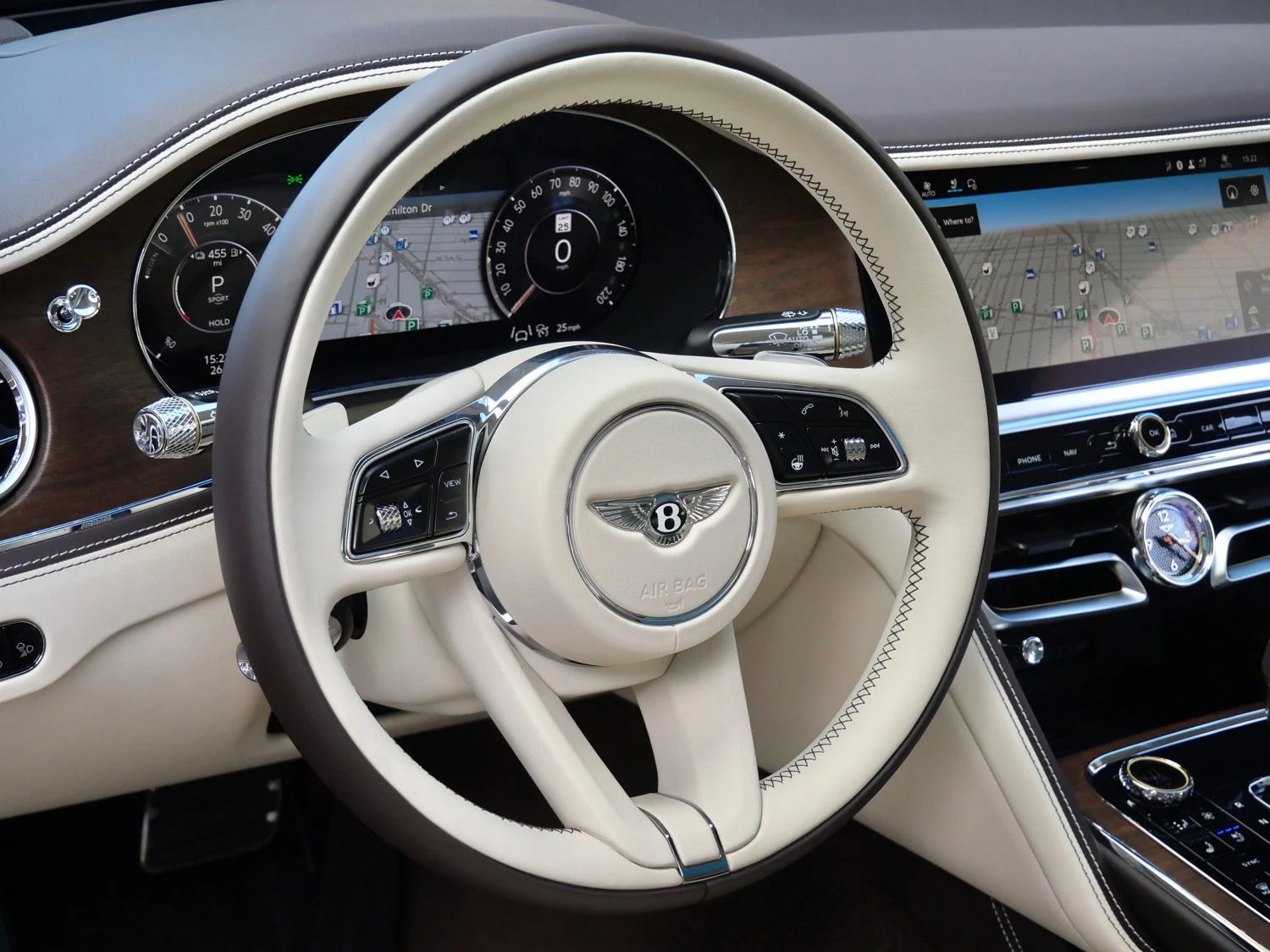 2026 Bentley Flying Spur interior, Linen