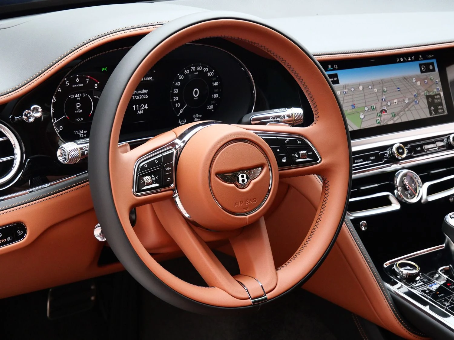 2026 Bentley Flying Spur interior, Saddle