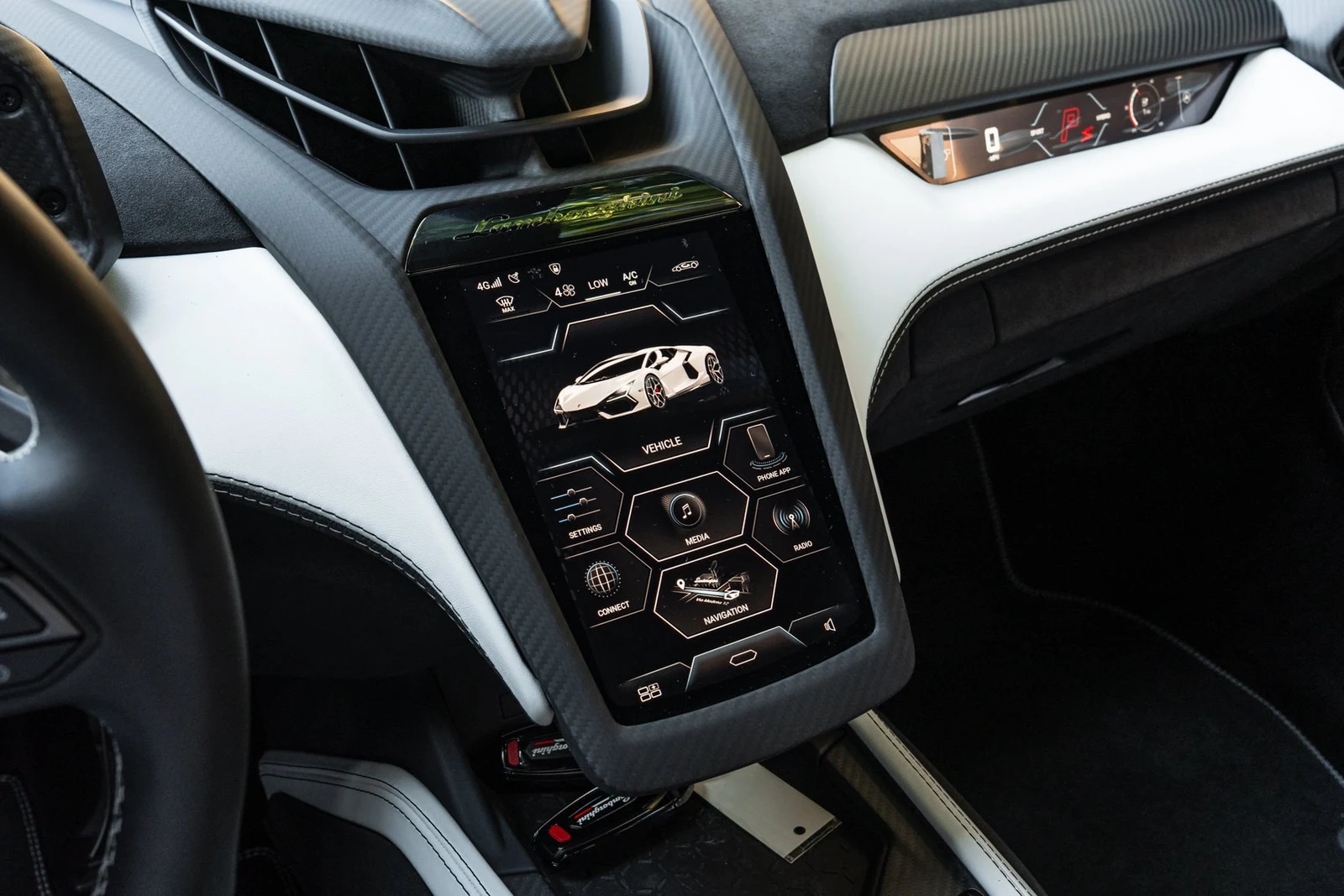2026 Lamborghini Revuelto interior, Nero Ade