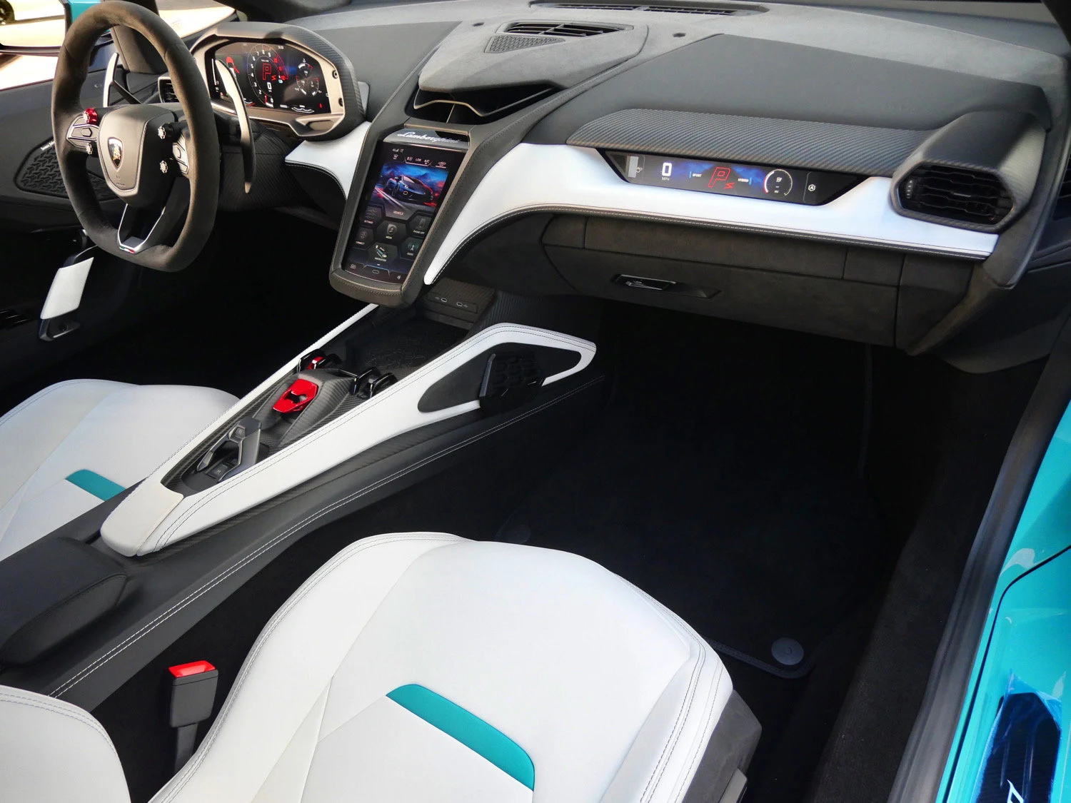 2026 Lamborghini Temerario interior, Nero Ade