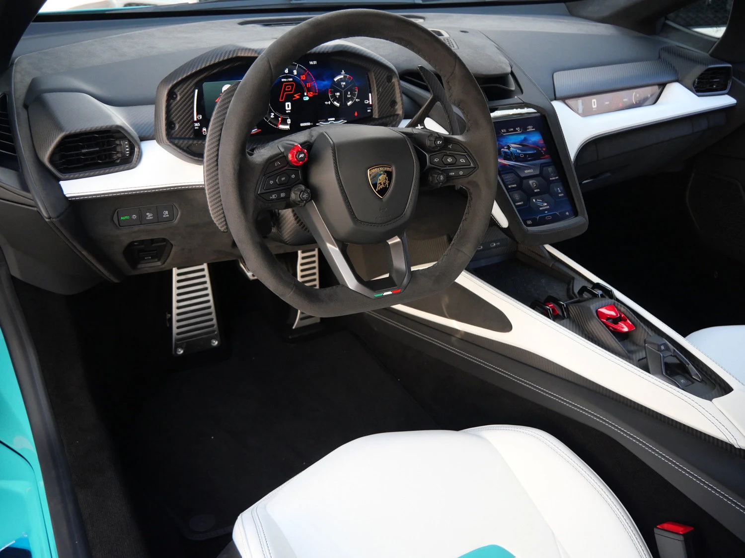 2026 Lamborghini Temerario interior, dashboard, Nero Ade