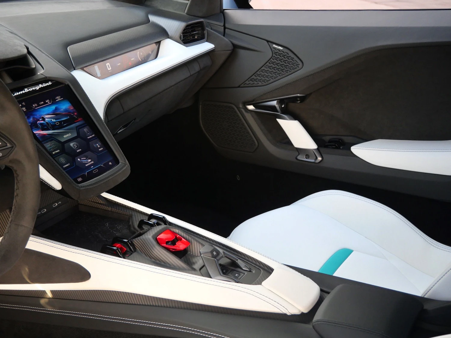 2026 Lamborghini Temerario interior, Nero Ade