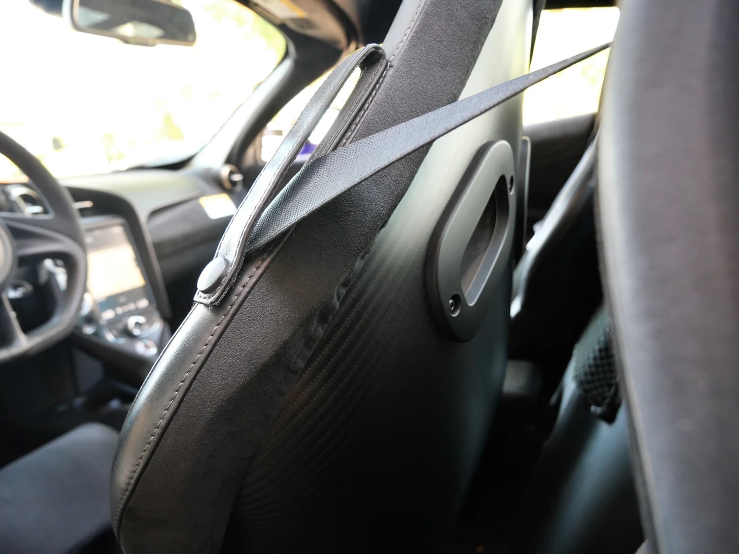 2020 McLaren 720S interior, door panel, Black