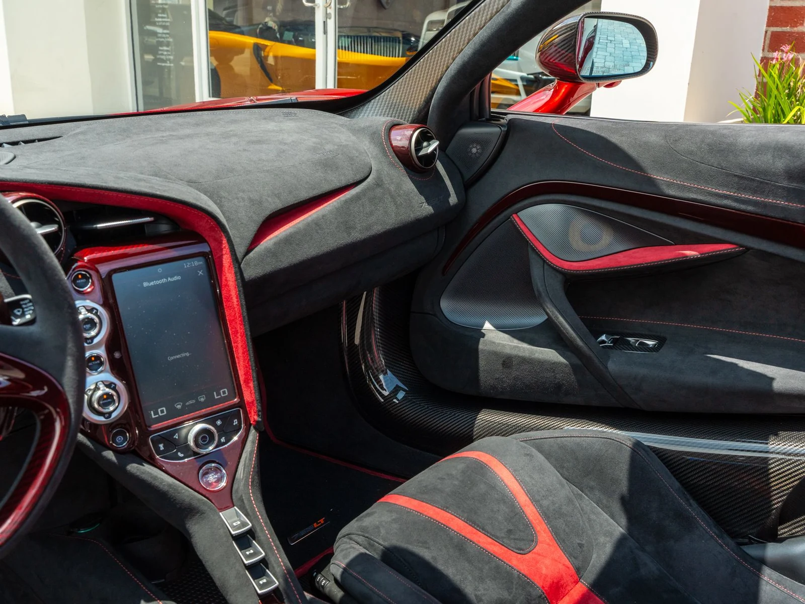 2022 McLaren 765LT Spider interior, Carbon Black