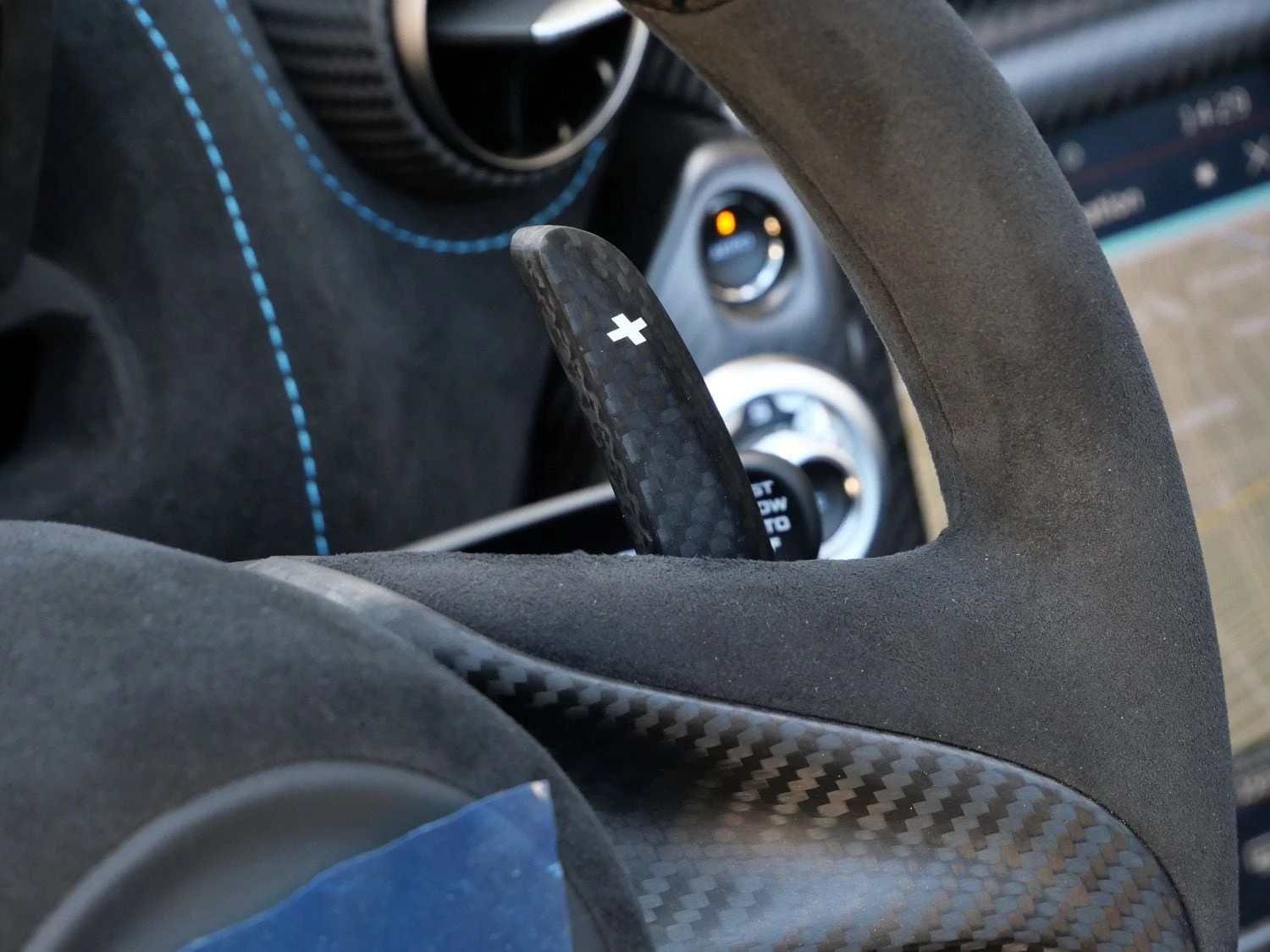 2022 McLaren 765LT Spider interior, Carbon Black