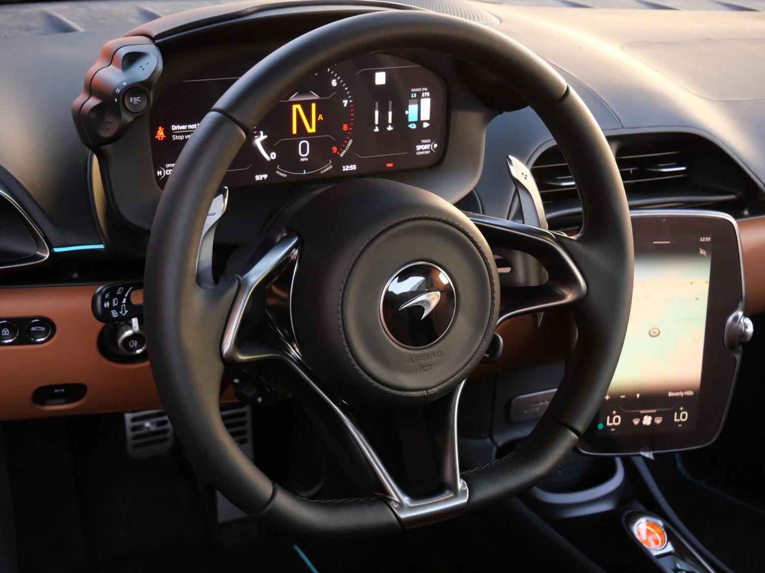 2026 McLaren Artura interior, Carbon Black