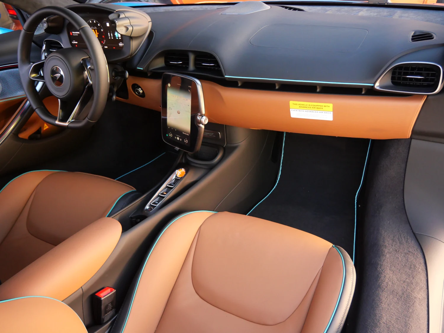 2026 McLaren Artura interior, seats, Carbon Black