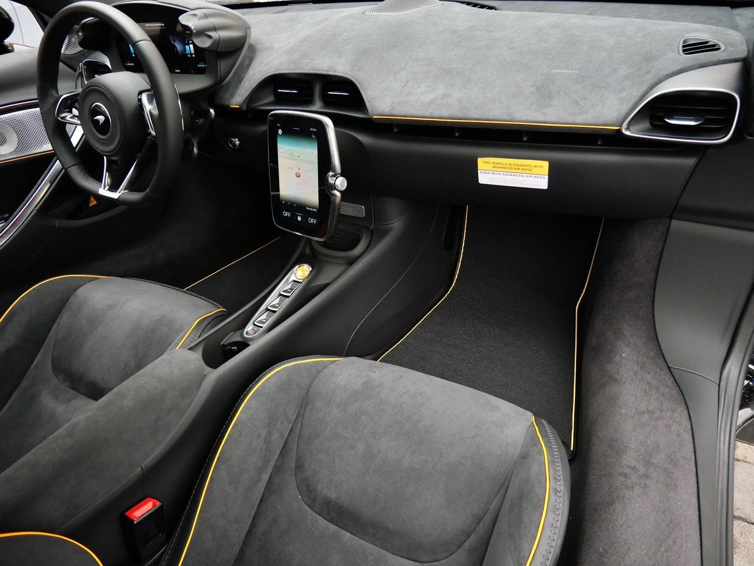 2026 McLaren Artura interior, Carbon Black