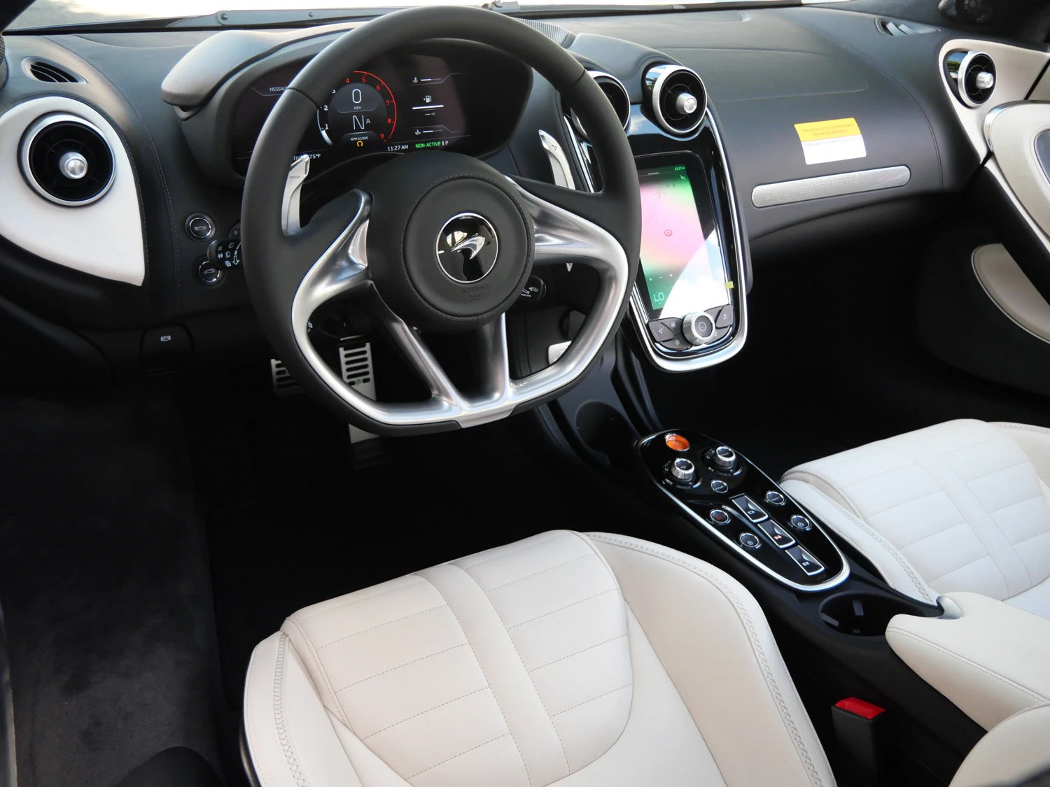 2026 McLaren GTS interior, dashboard, Porcelain