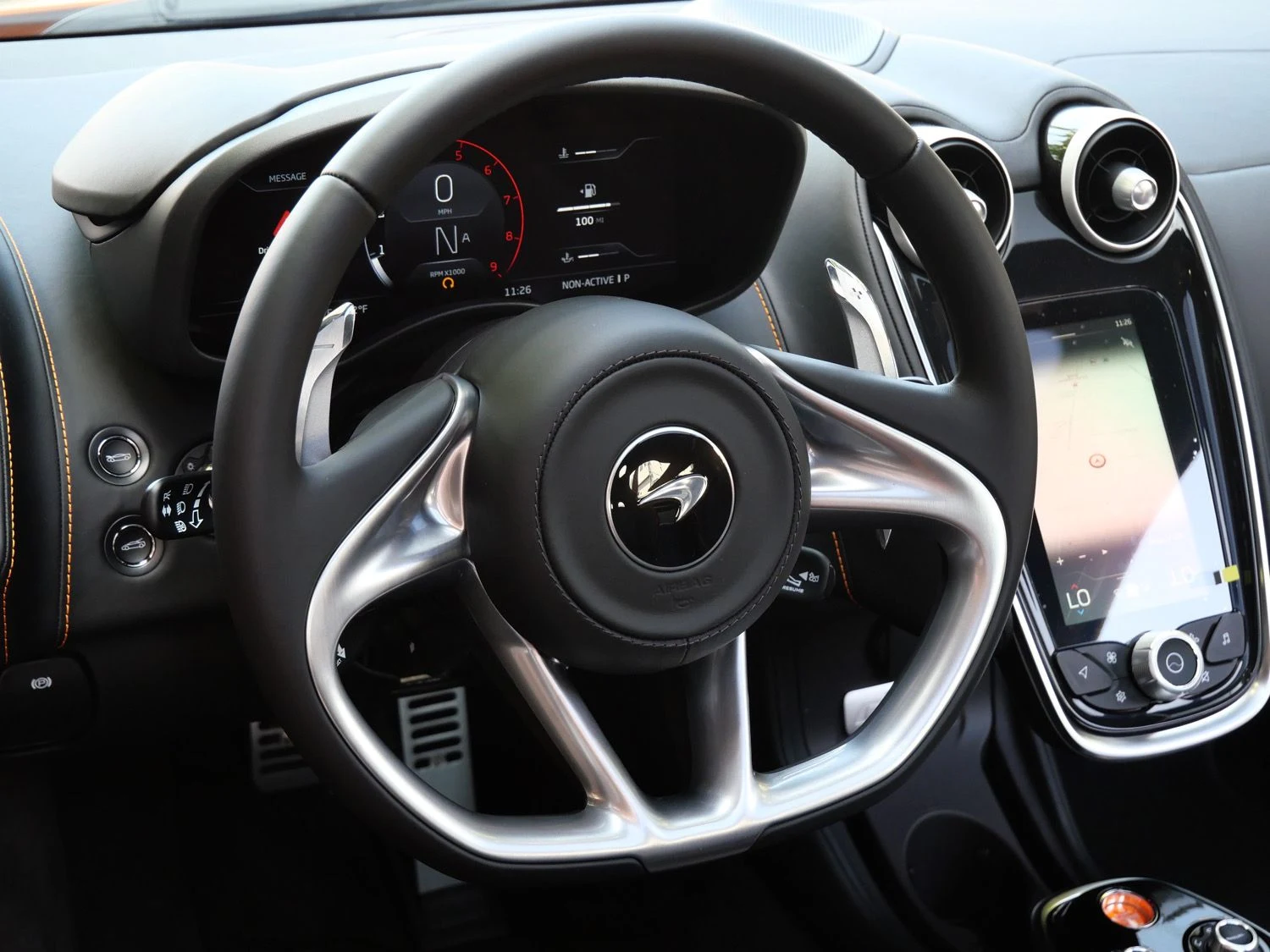 2027 McLaren GTS interior, Black