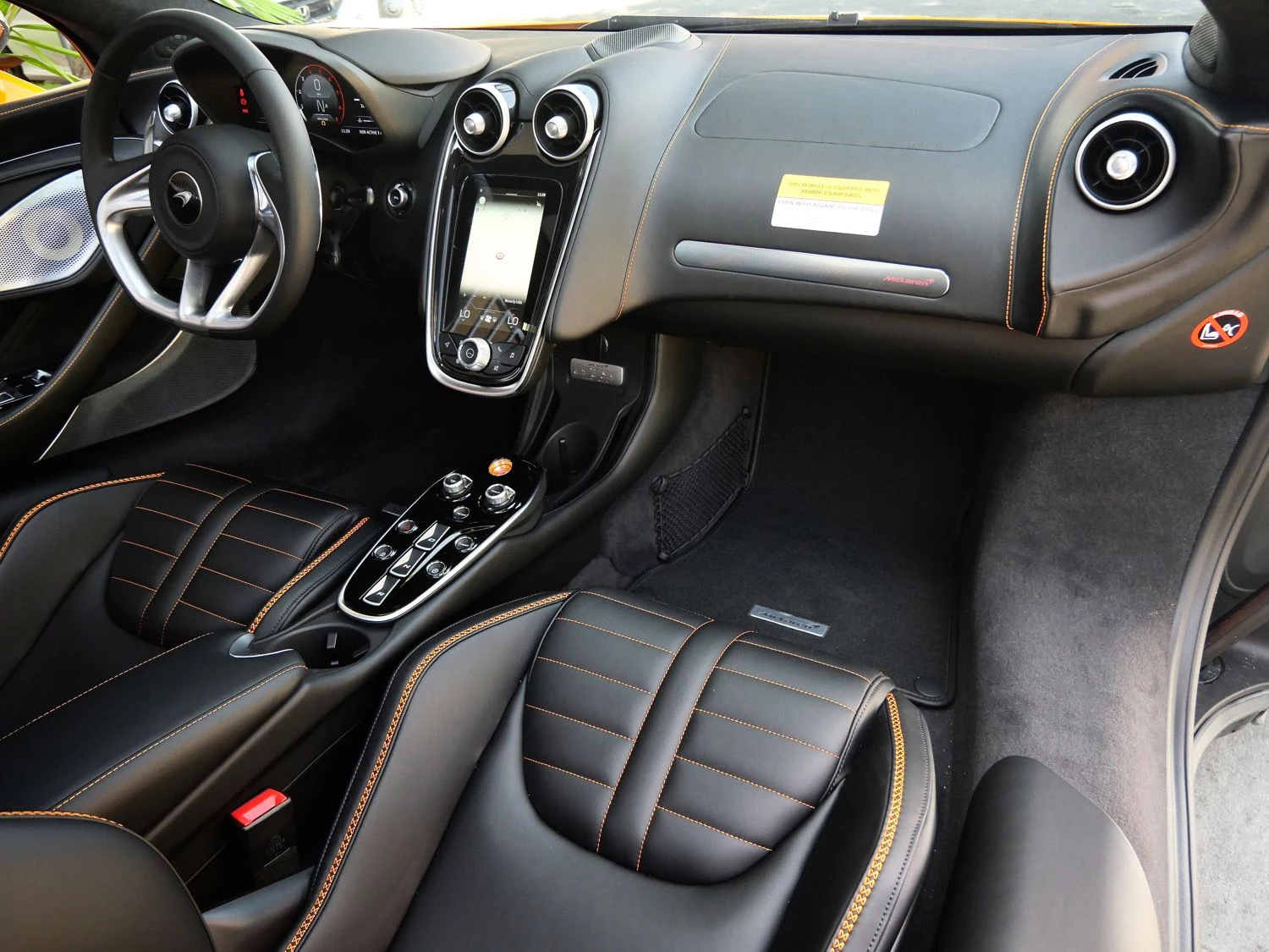 2027 McLaren GTS interior, seats, Black