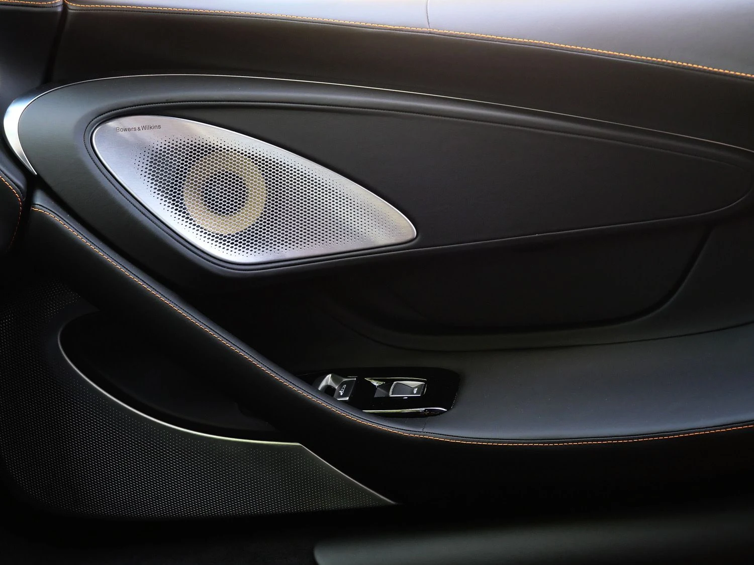 2027 McLaren GTS interior, door panel, Black