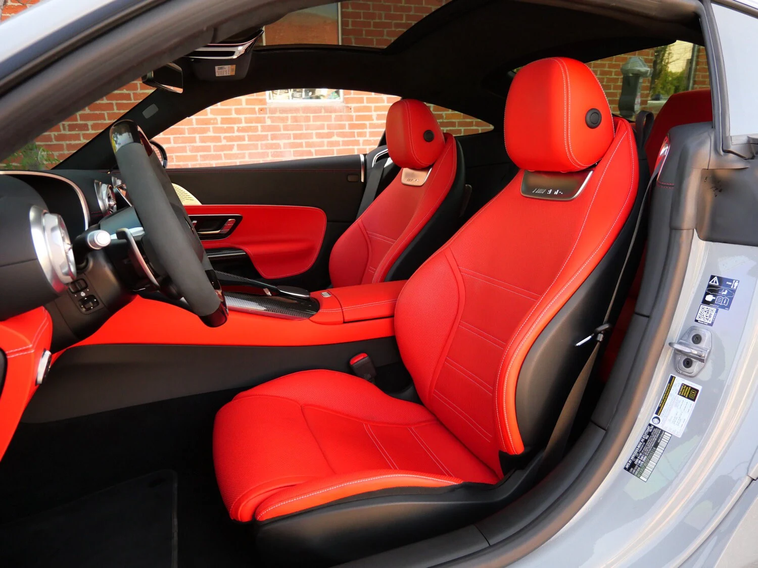 2025 Mercedes-AMG GT 63 interior, seats, Red Pepper/Black