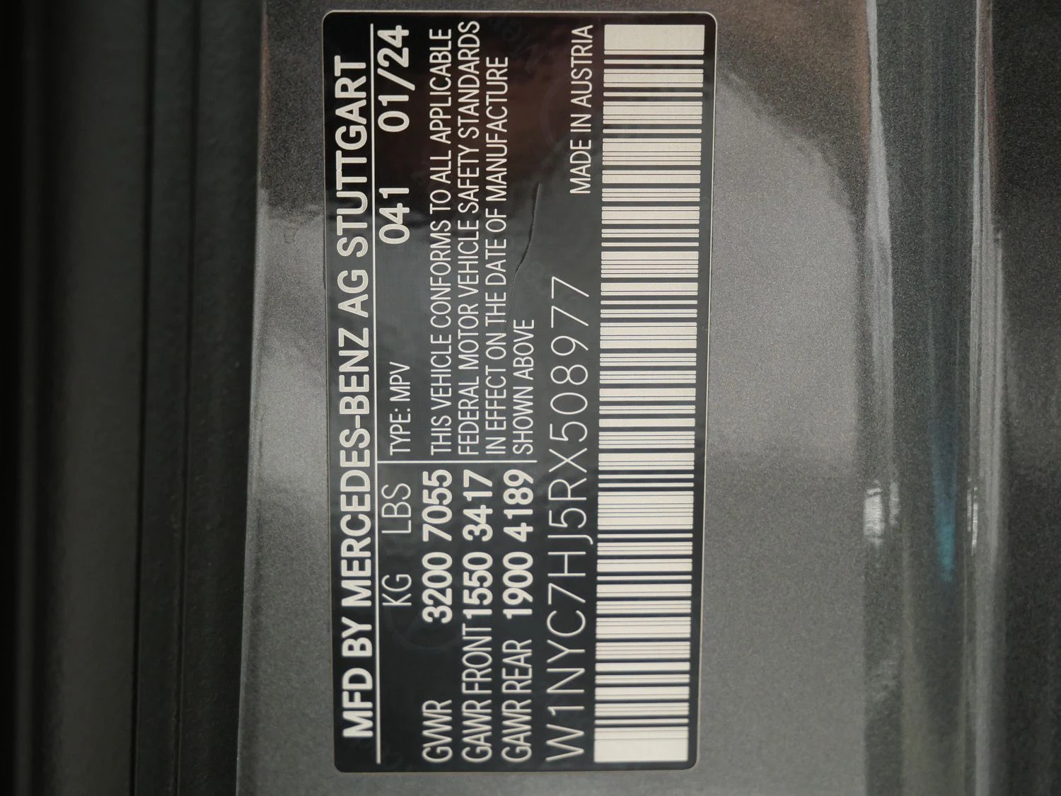 2024 Mercedes-AMG G 63, documents and keys