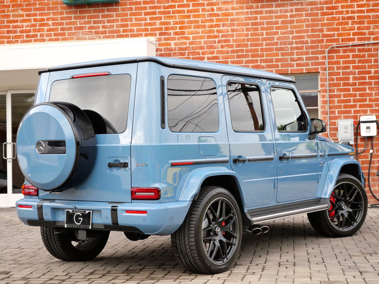 2026 Mercedes-AMG G 63, rear three-quarter view, Blue
