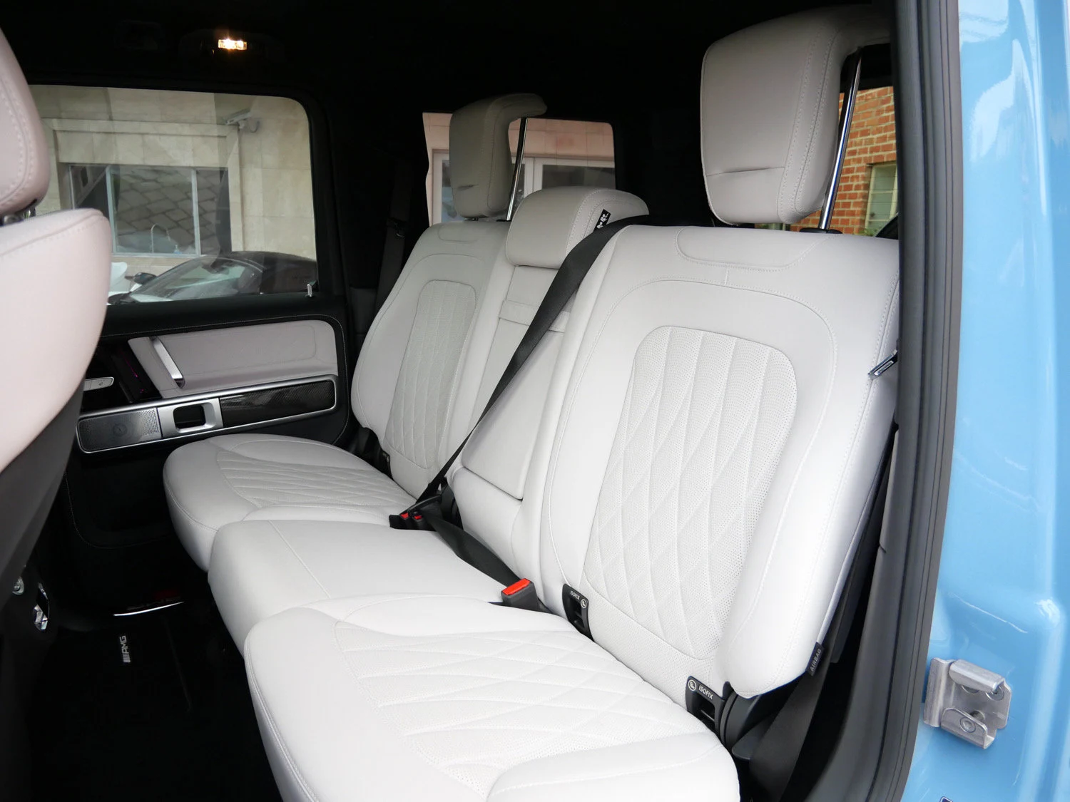 2026 Mercedes-AMG G 63 interior, seats, Platinum White/Black