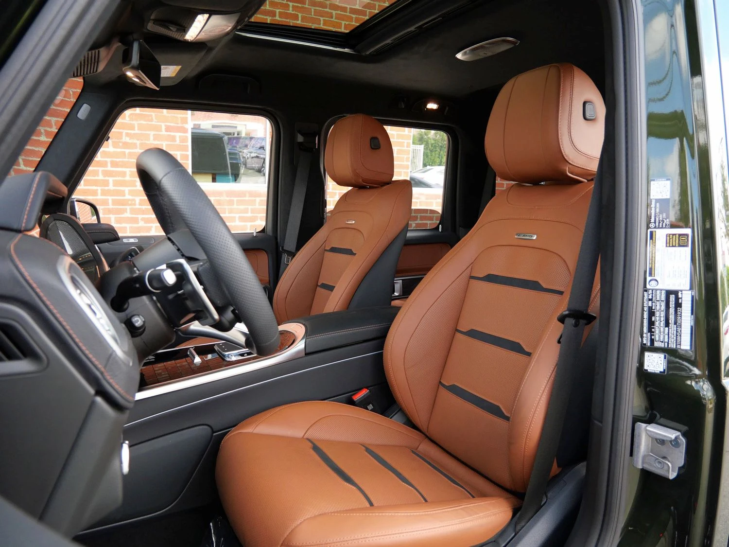 2026 Mercedes-AMG G 63 interior, seats, Saddle Brown/Black