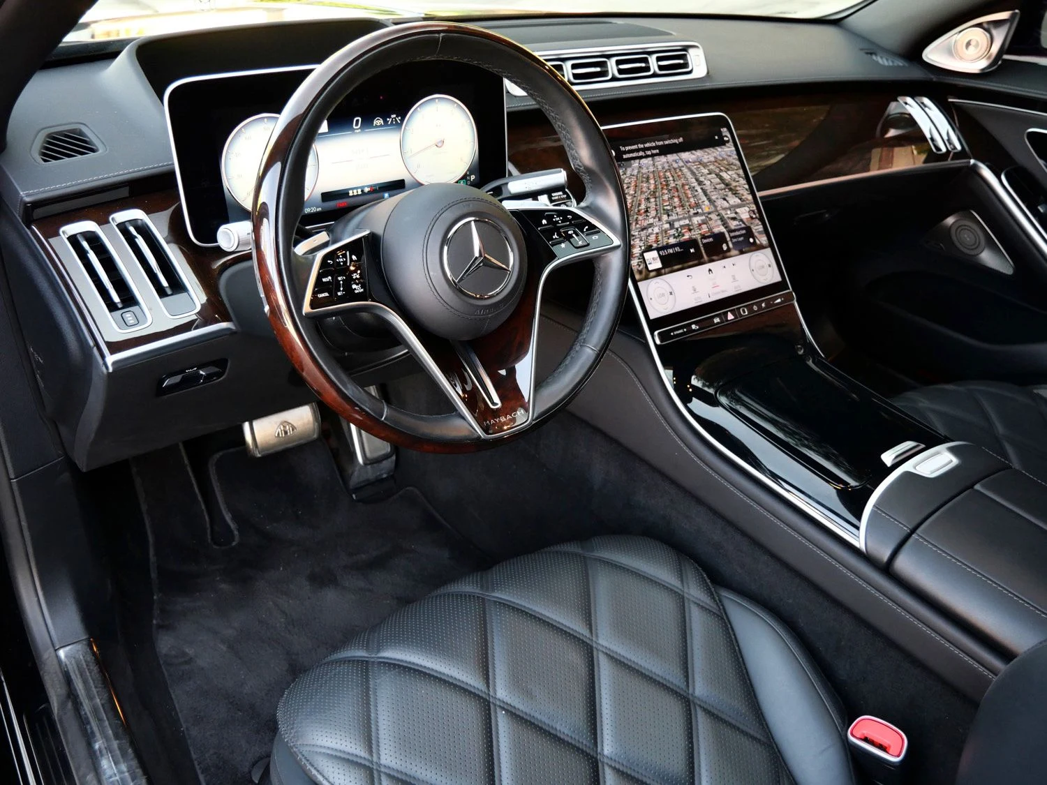 2024 Mercedes-Maybach S 580 interior, Black