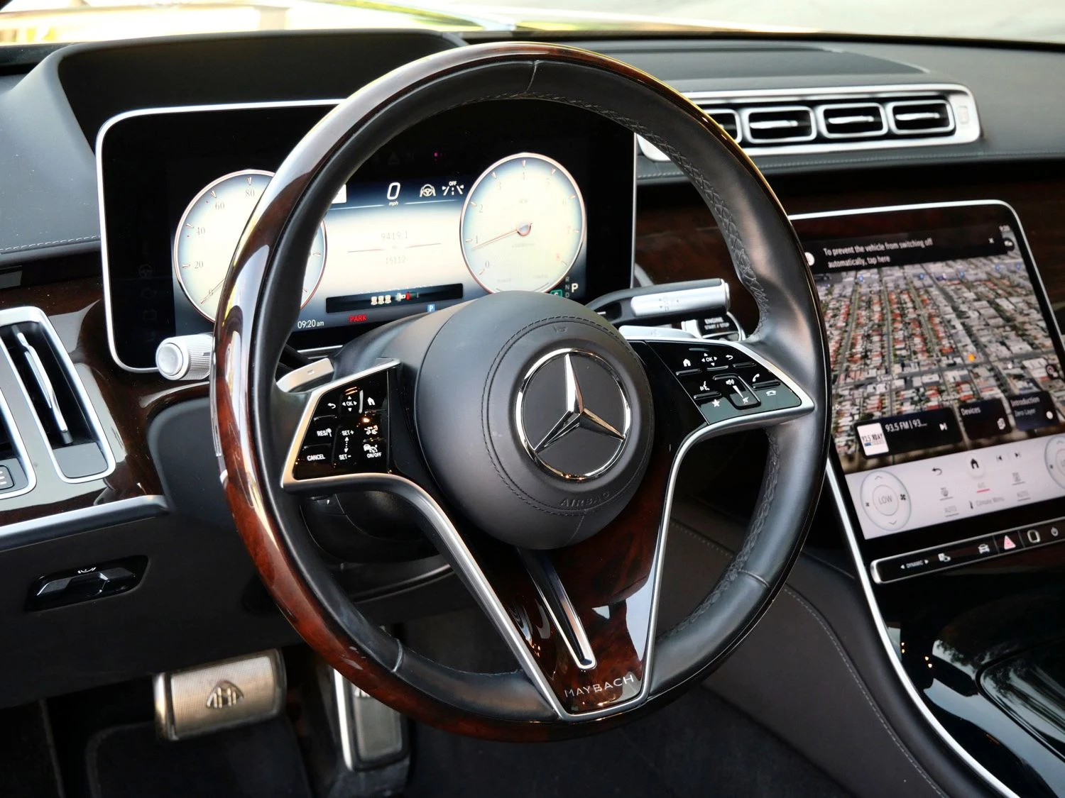 2024 Mercedes-Maybach S 580 interior, Black