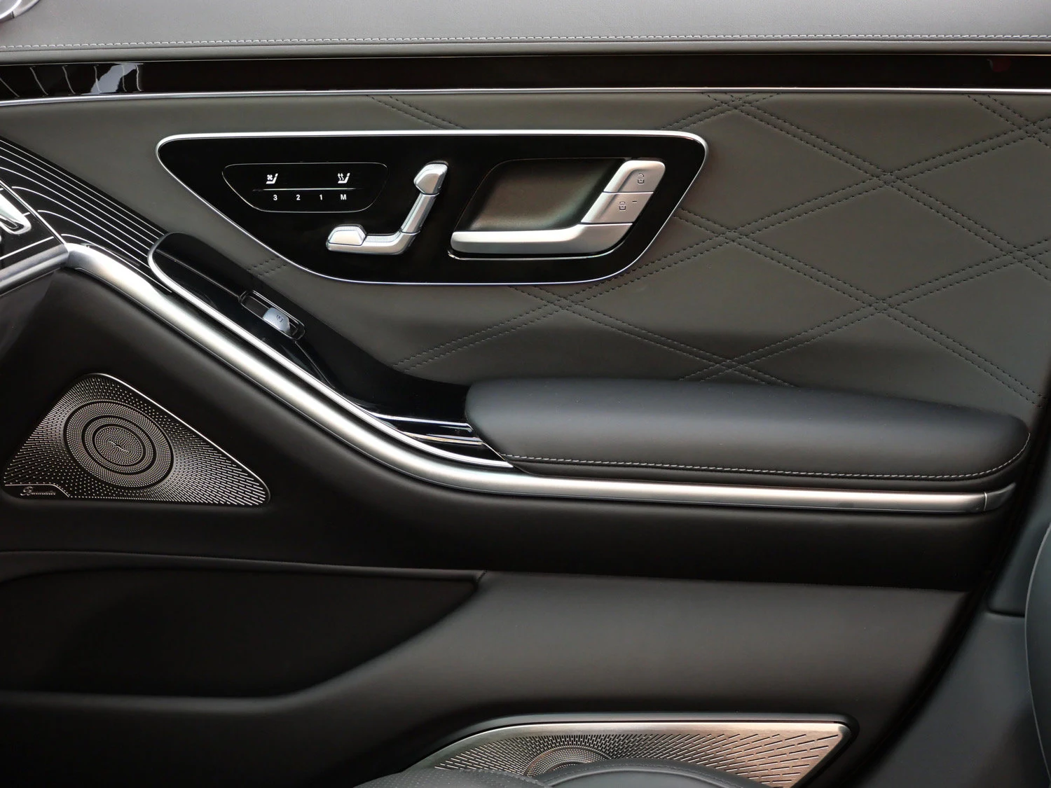 2024 Mercedes-Maybach S 680 interior, door panel, Black