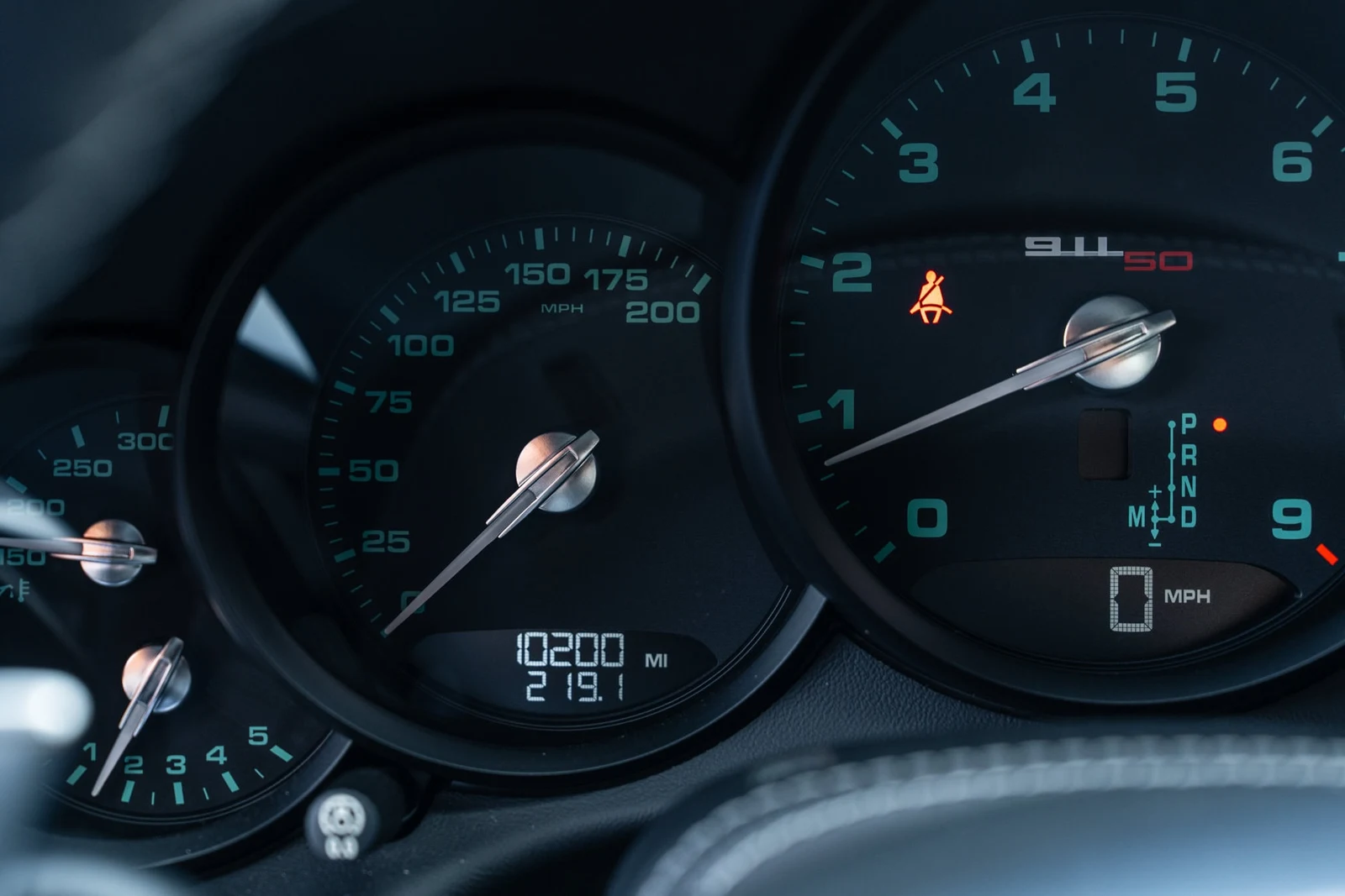 2014 Porsche 911 50th Anniversary Edition interior, Black