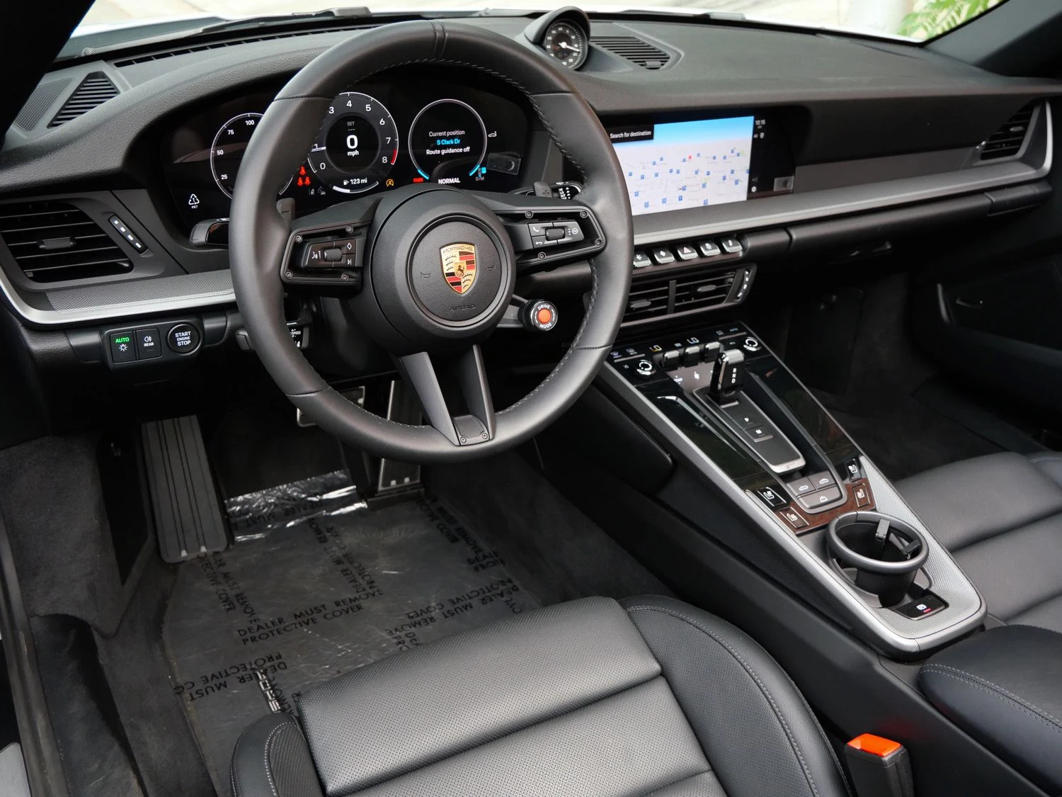 2025 Porsche 911 Carrera Cabriolet interior, dashboard, Black