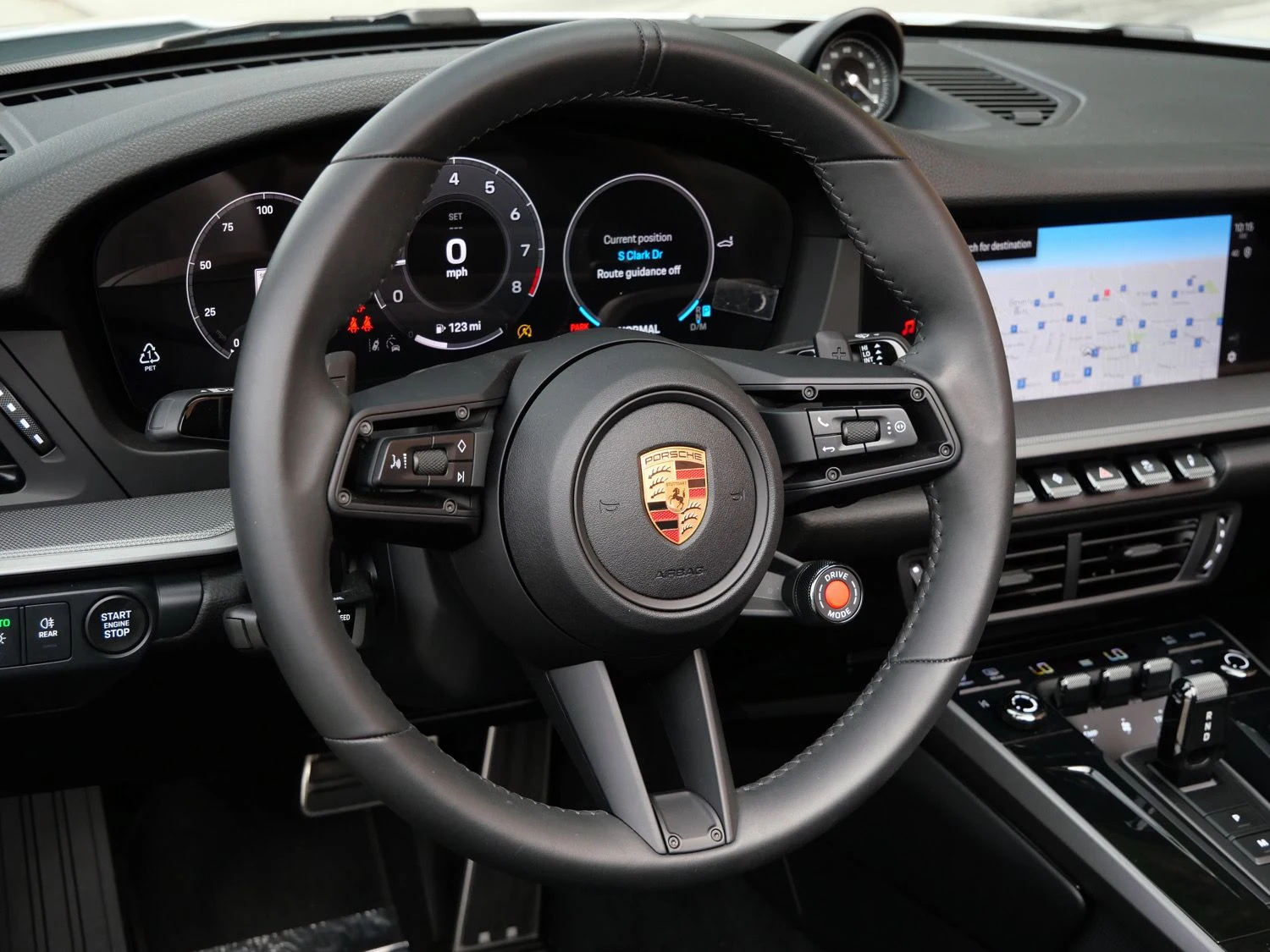 2025 Porsche 911 Carrera Cabriolet interior, dashboard, Black