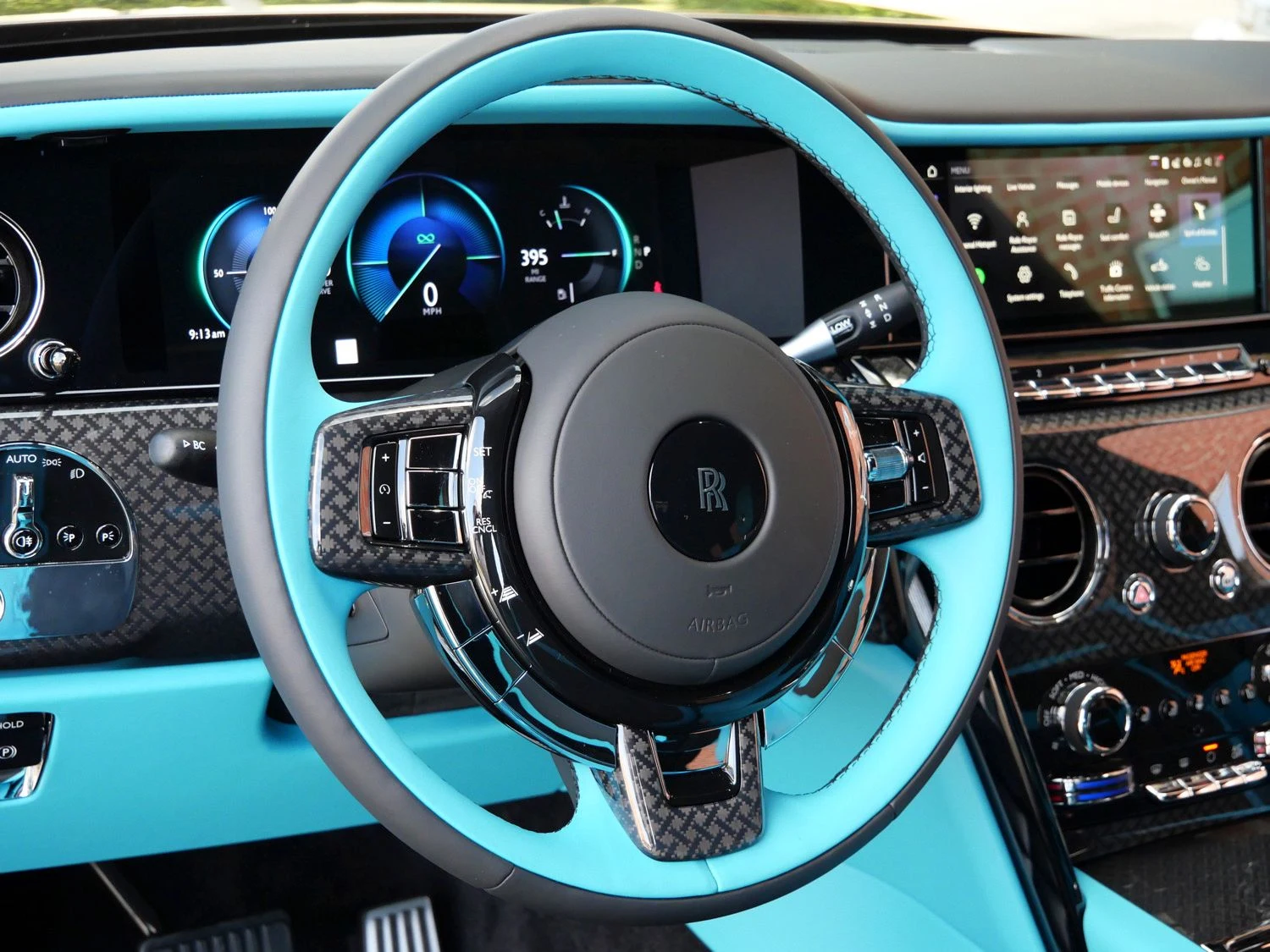 2027 Rolls-Royce Black Badge Cullinan interior, Turchese