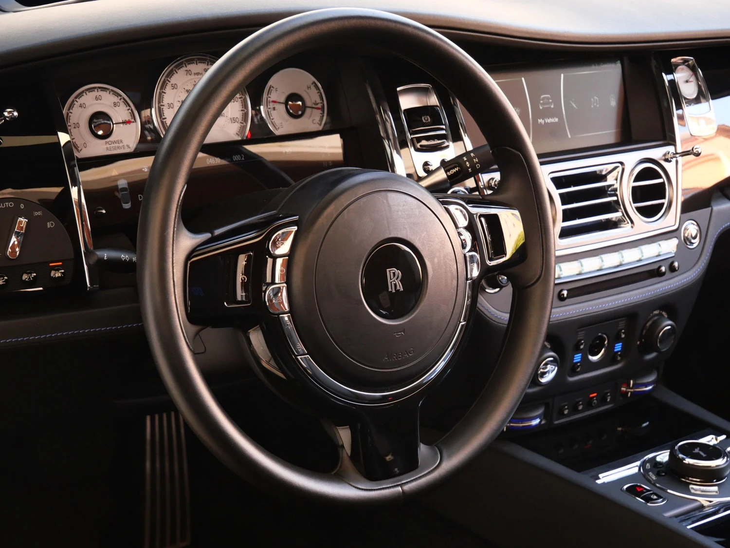 2018 Rolls-Royce Black Badge Dawn interior, Black