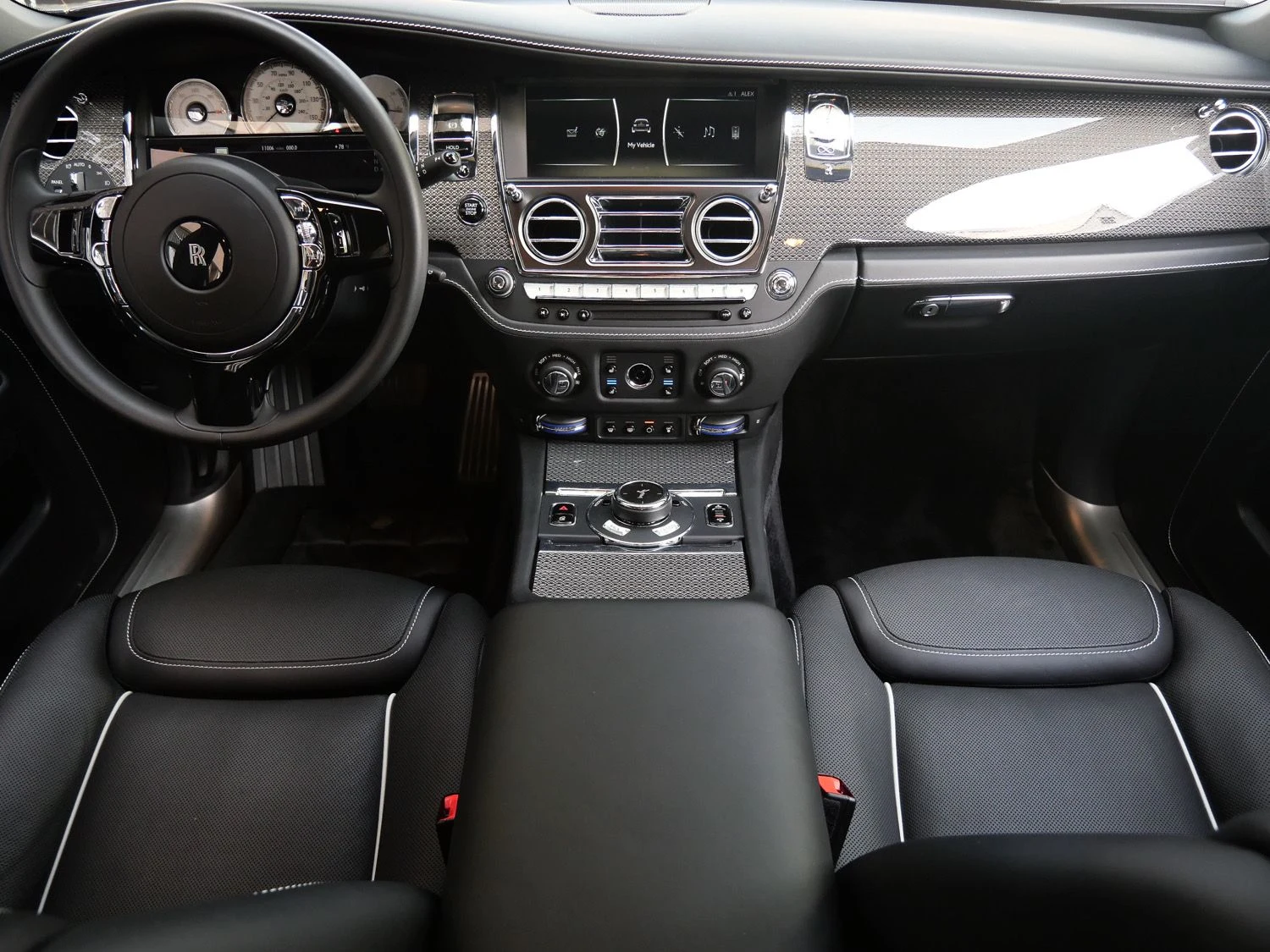2019 Rolls-Royce Black Badge Ghost interior, Black