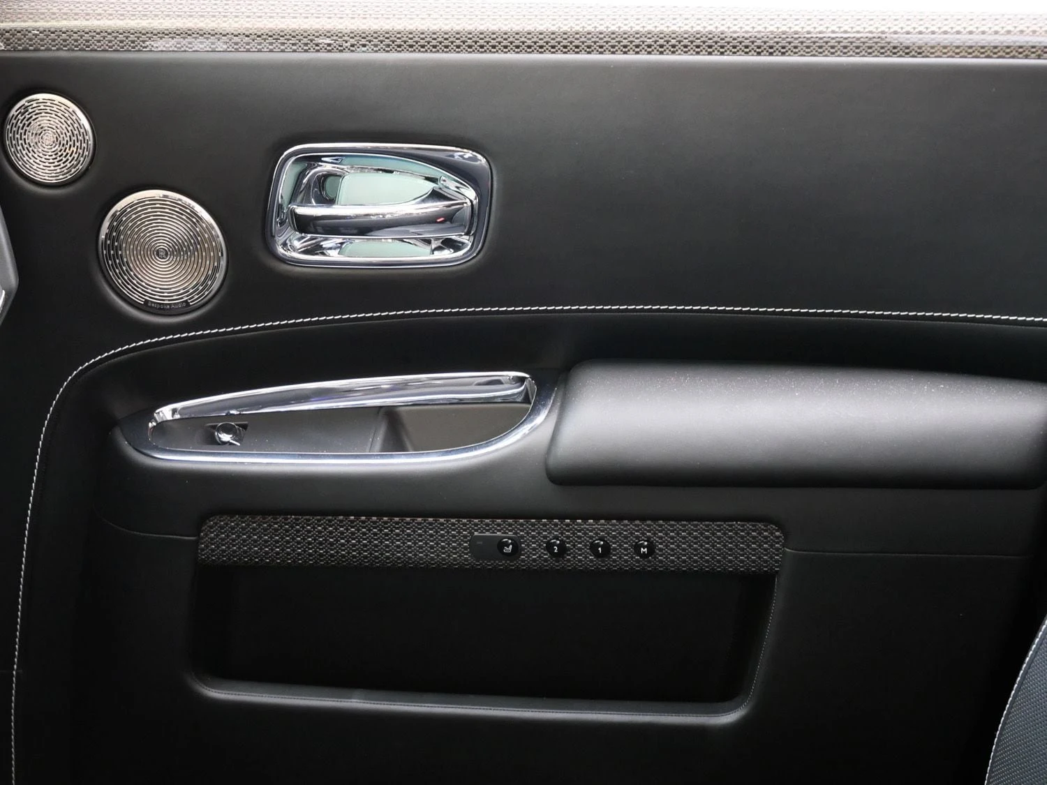 2019 Rolls-Royce Black Badge Ghost interior, door panel, Black