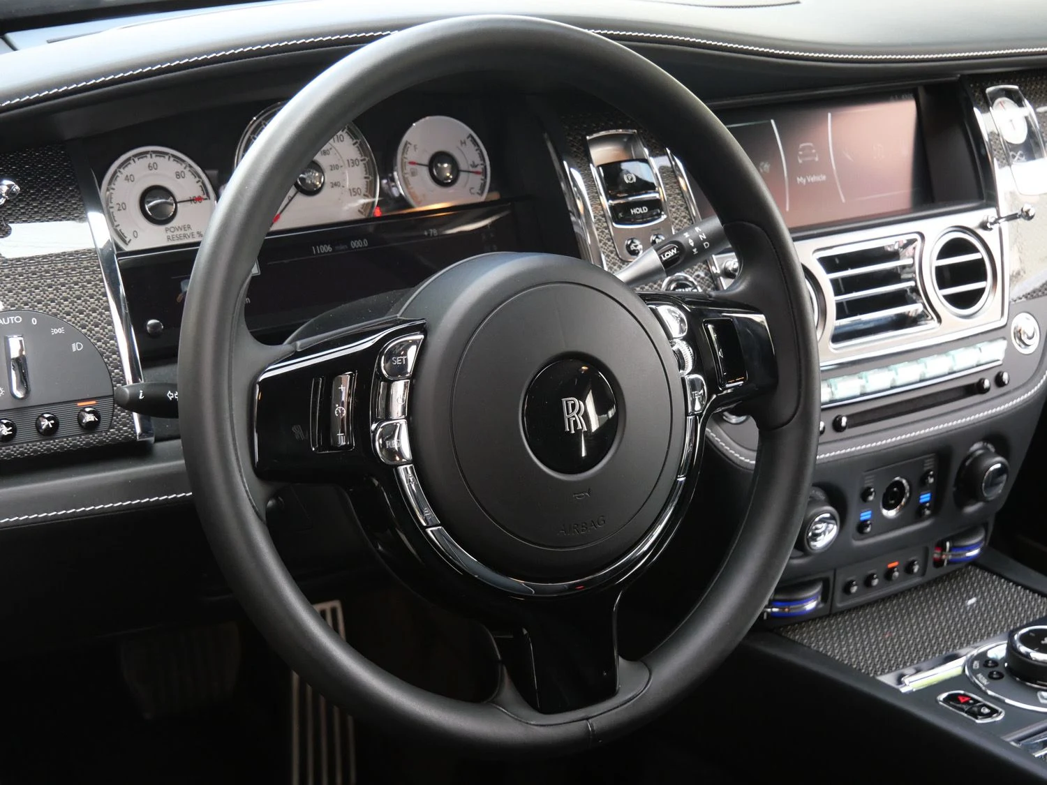 2019 Rolls-Royce Black Badge Ghost interior, Black