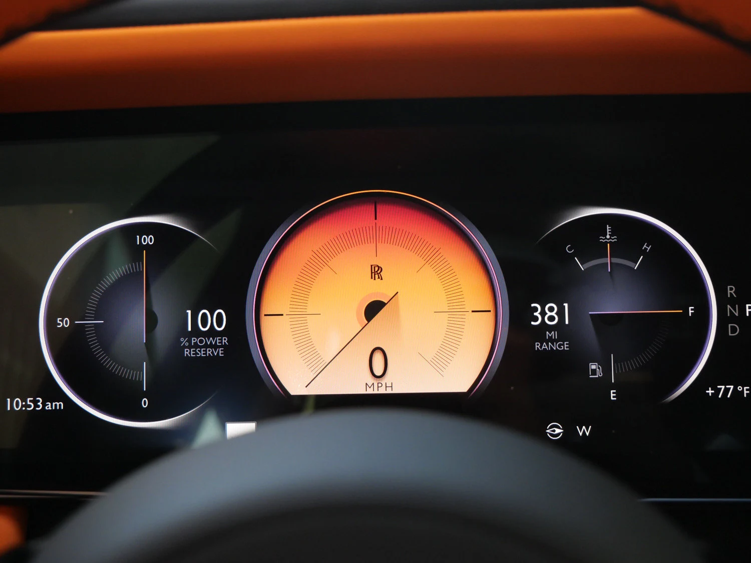 2027 Rolls-Royce Cullinan interior, Mandarin