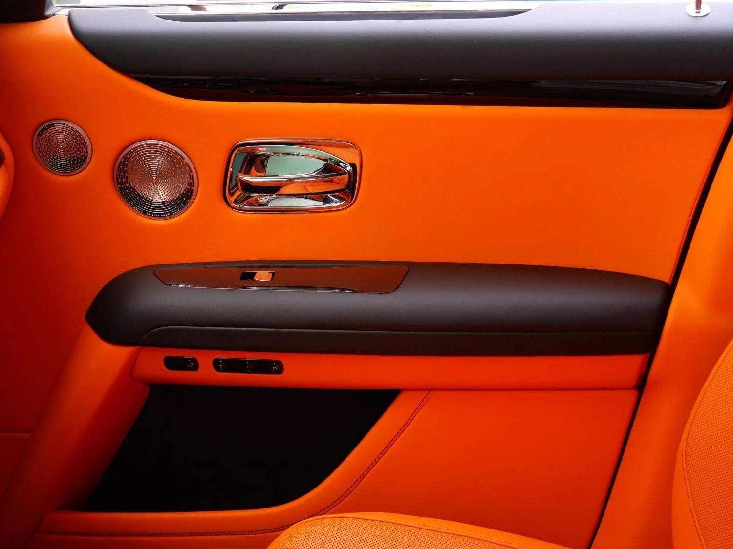 2026 Rolls-Royce Ghost interior, door panel, Mandarin