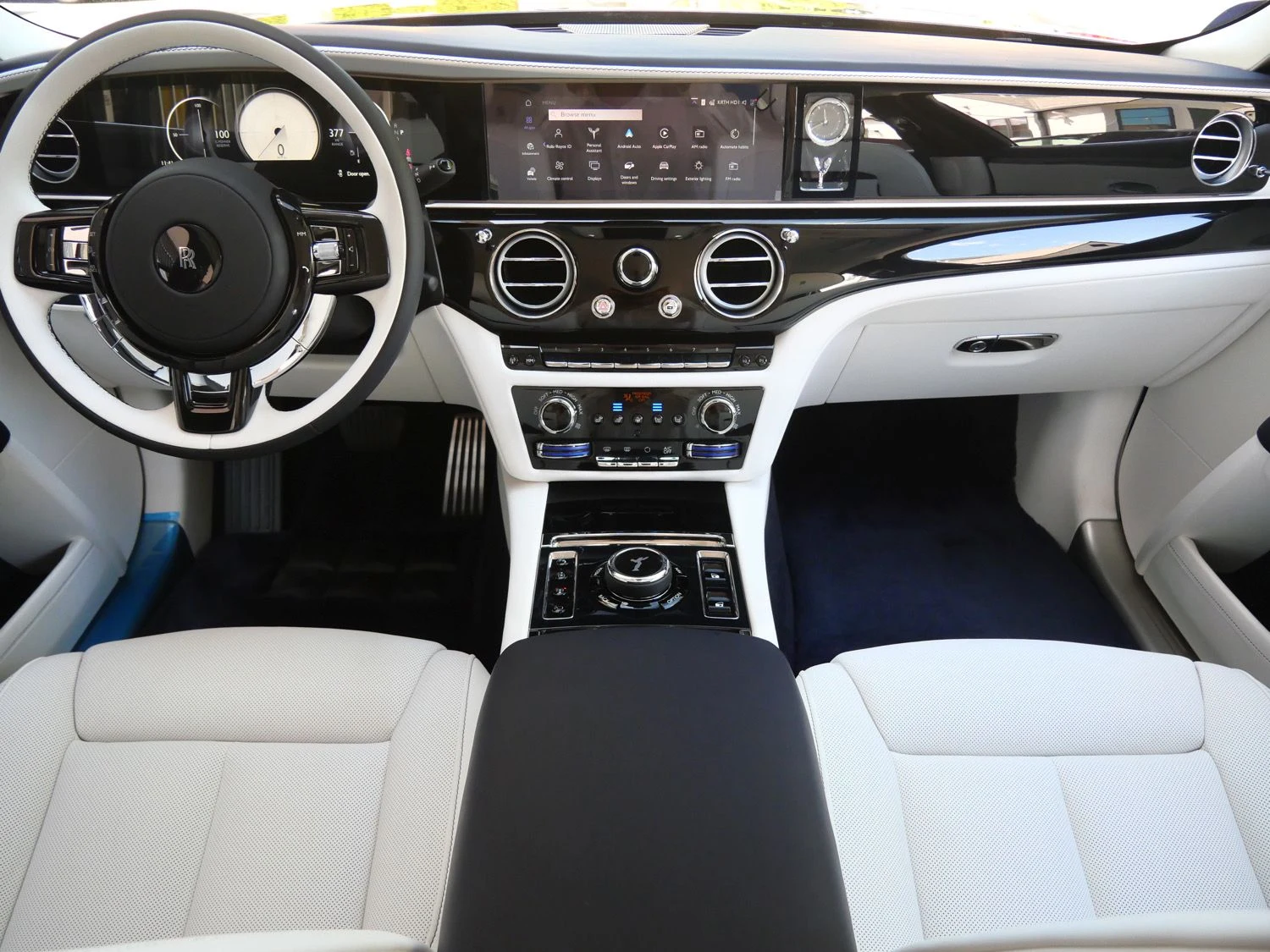2027 Rolls-Royce Ghost interior, Grace White
